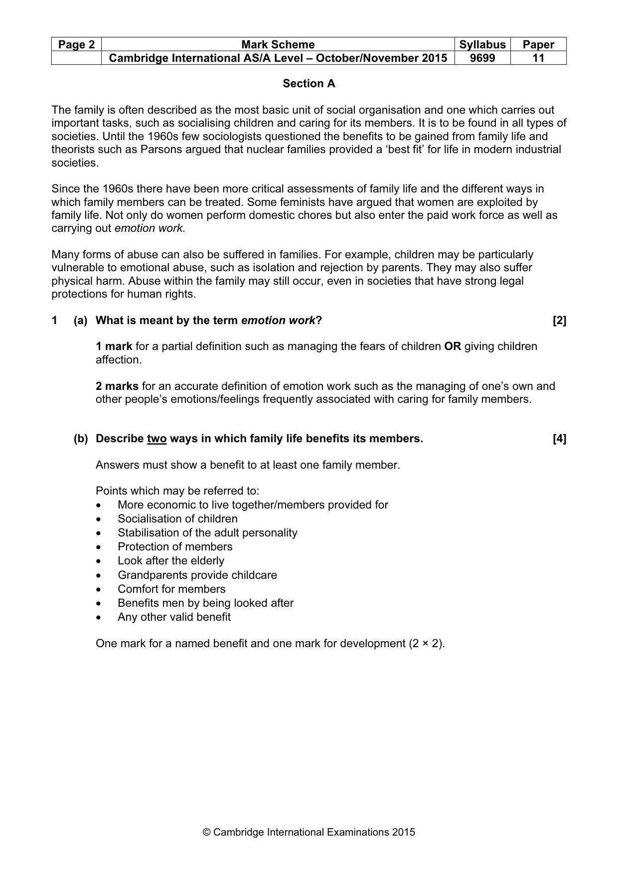 Mark scheme, page 2 of 8