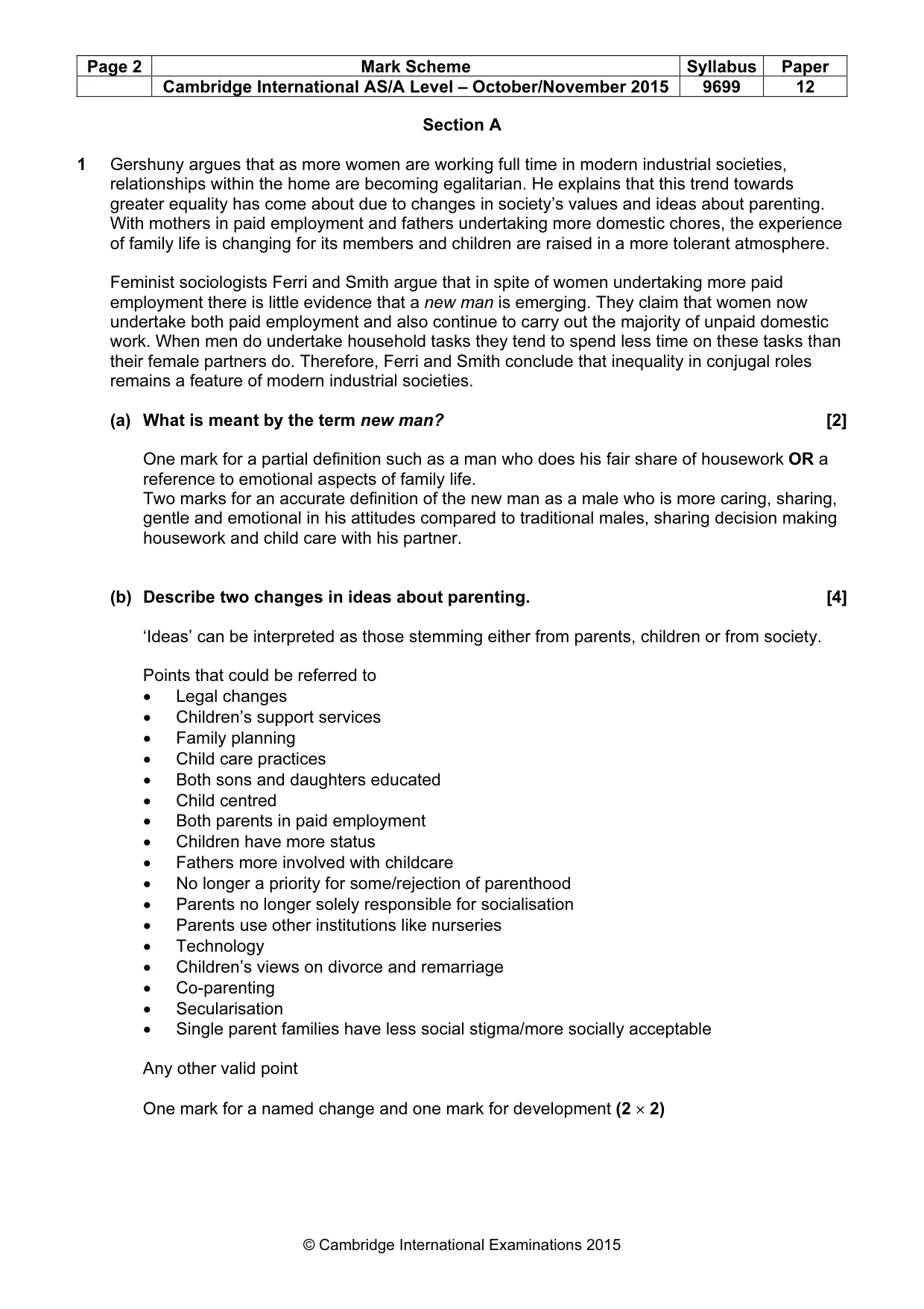 Mark scheme, page 2 of 8