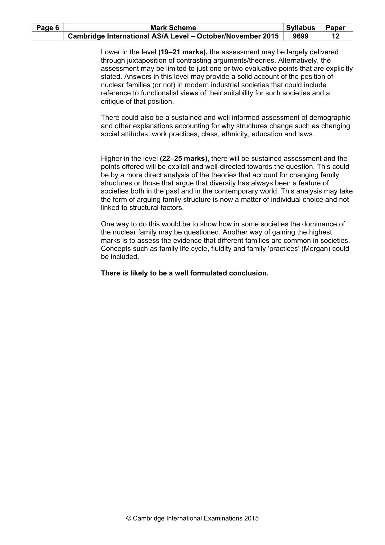 Mark scheme, page 6 of 8