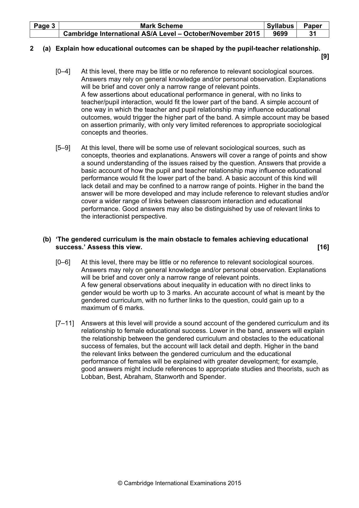 Mark scheme, page 3 of 11