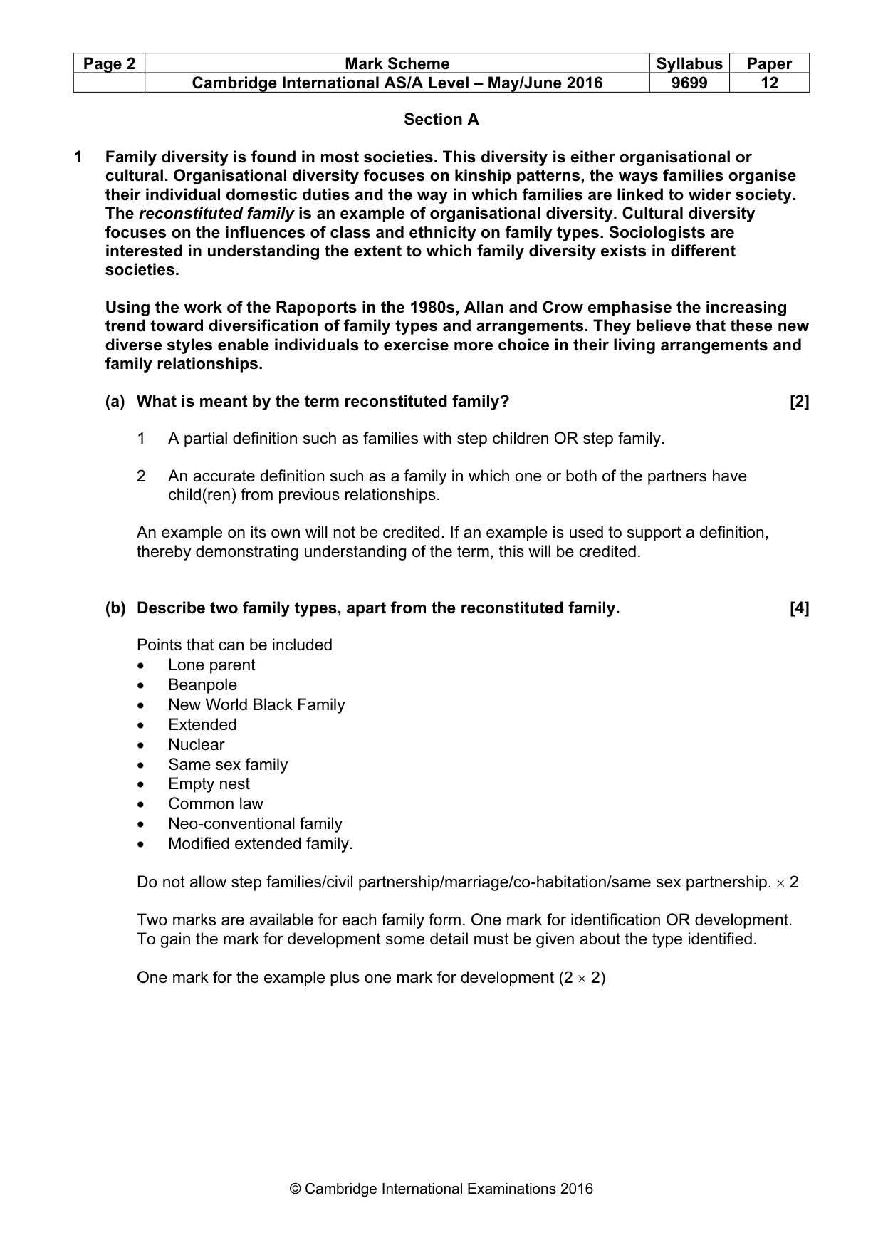 Mark scheme, page 2 of 9