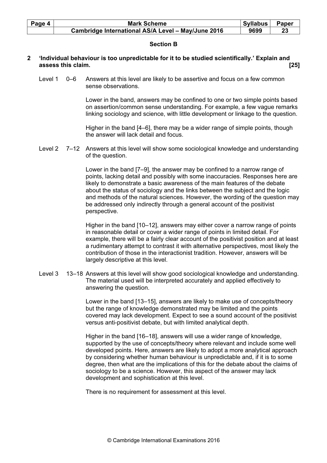 Mark scheme, page 4 of 7