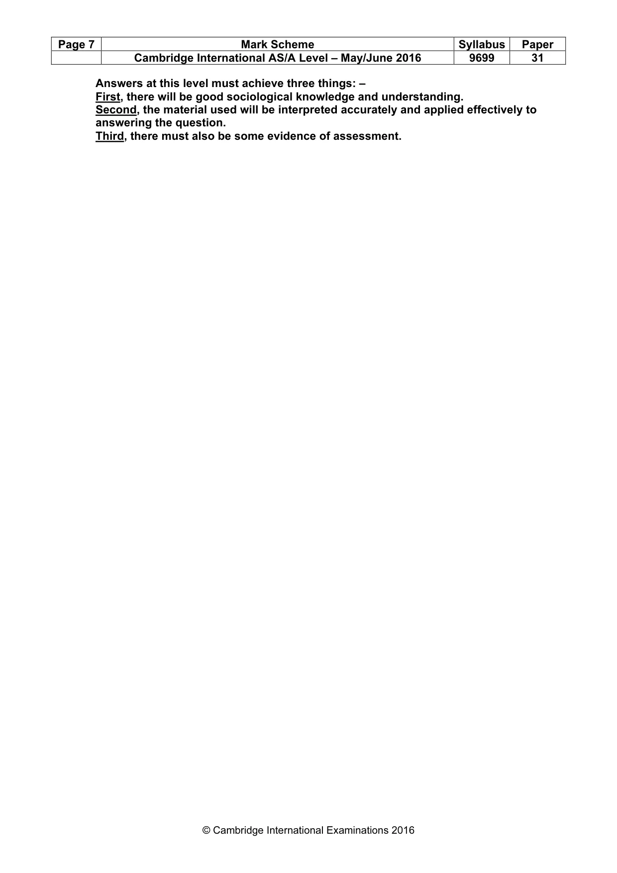 Mark scheme, page 7 of 11