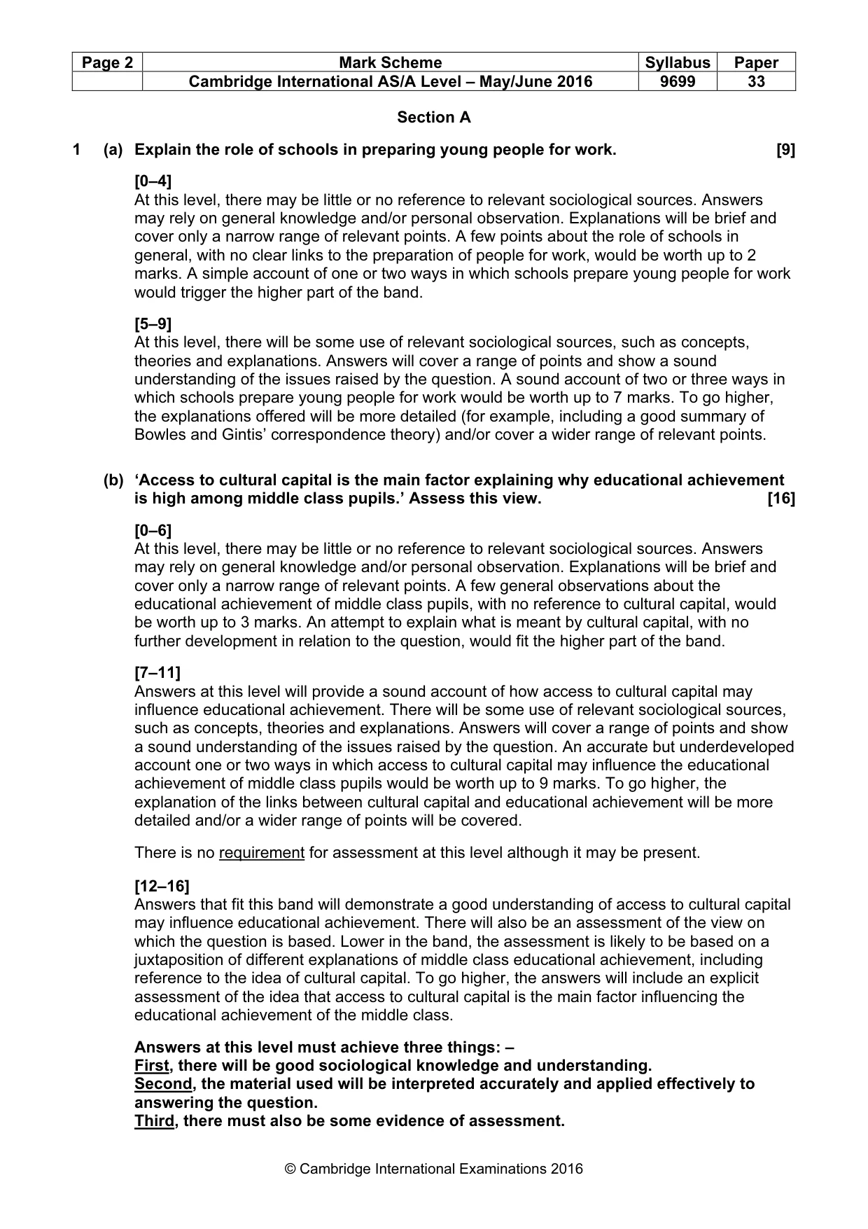 Mark scheme, page 2 of 9