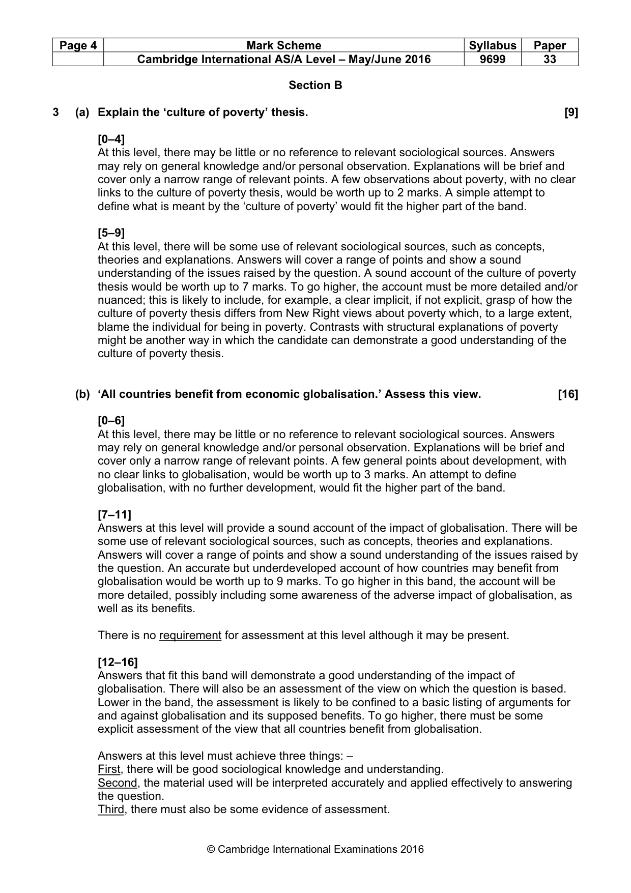 Mark scheme, page 4 of 9