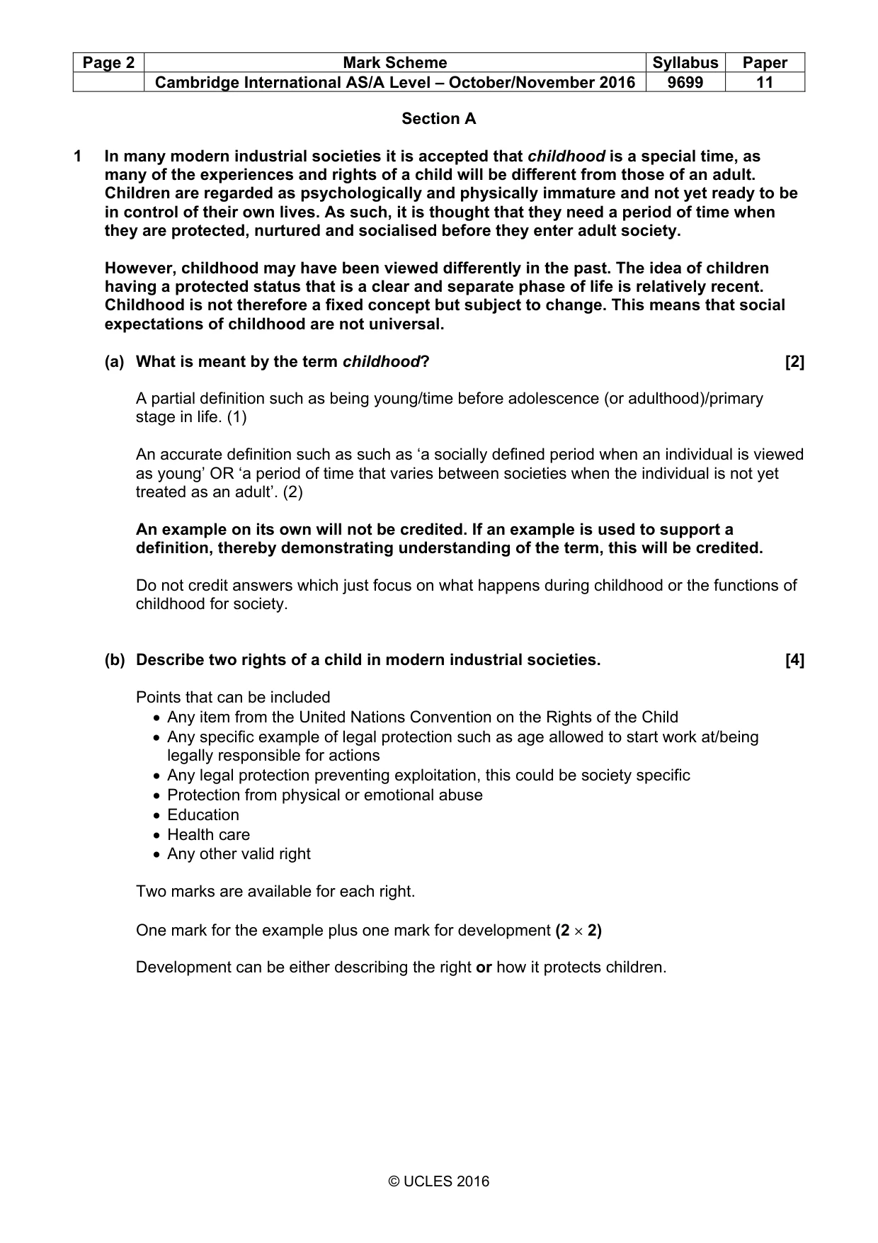 Mark scheme, page 2 of 7