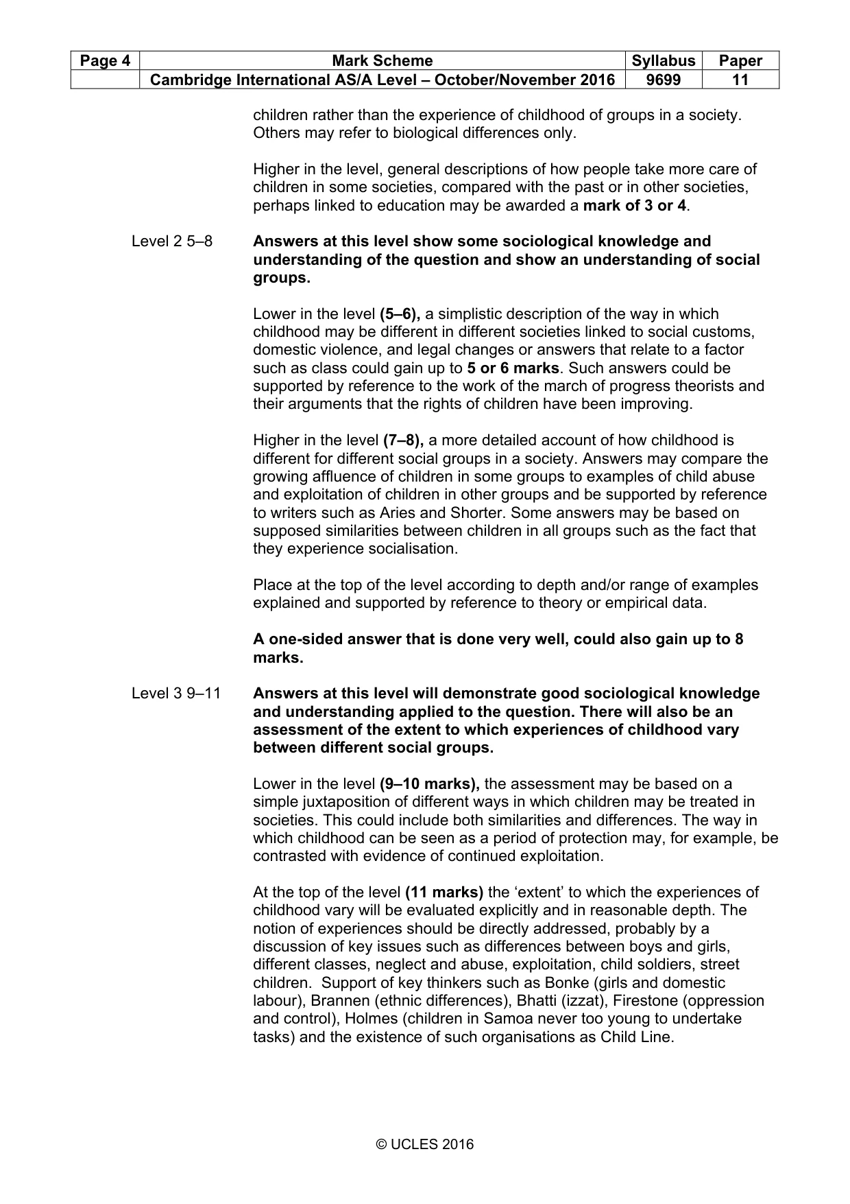 Mark scheme, page 4 of 7