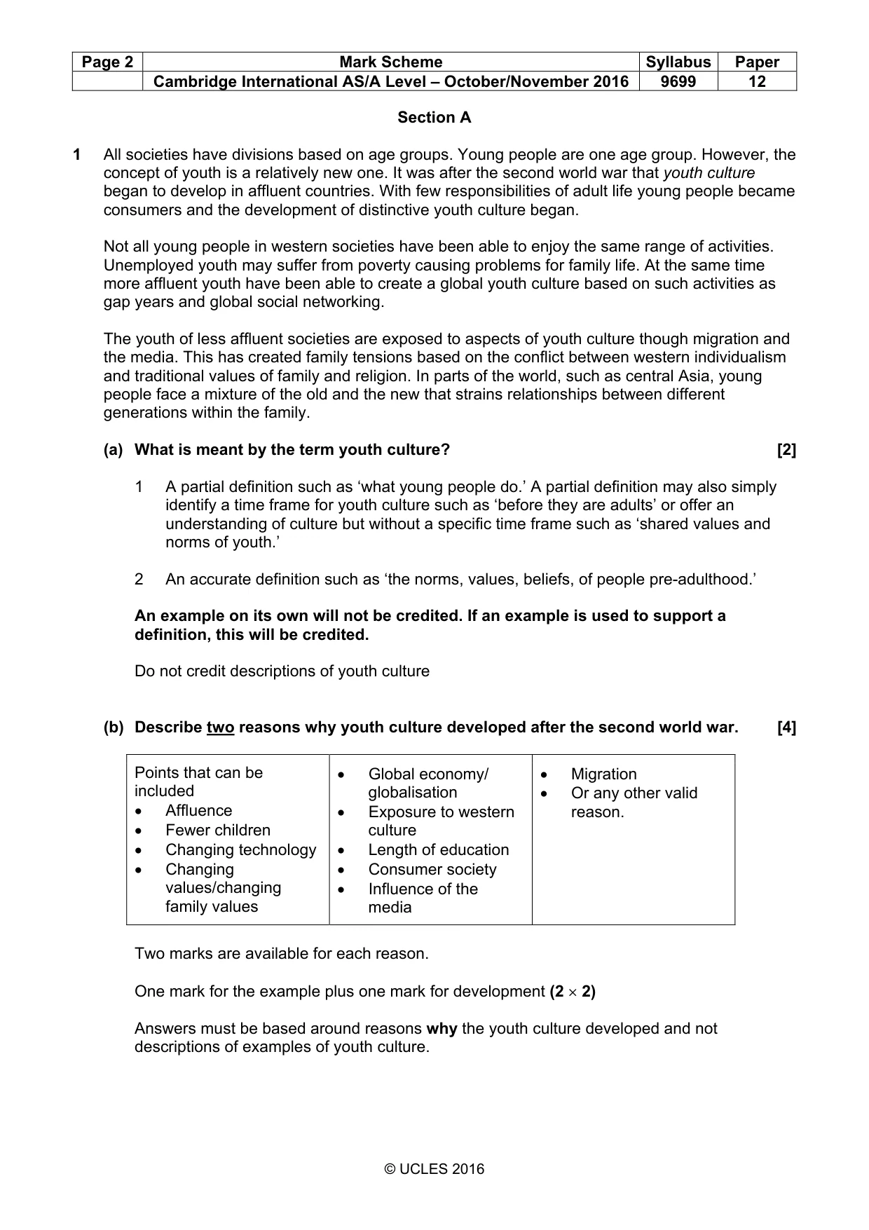 Mark scheme, page 2 of 9