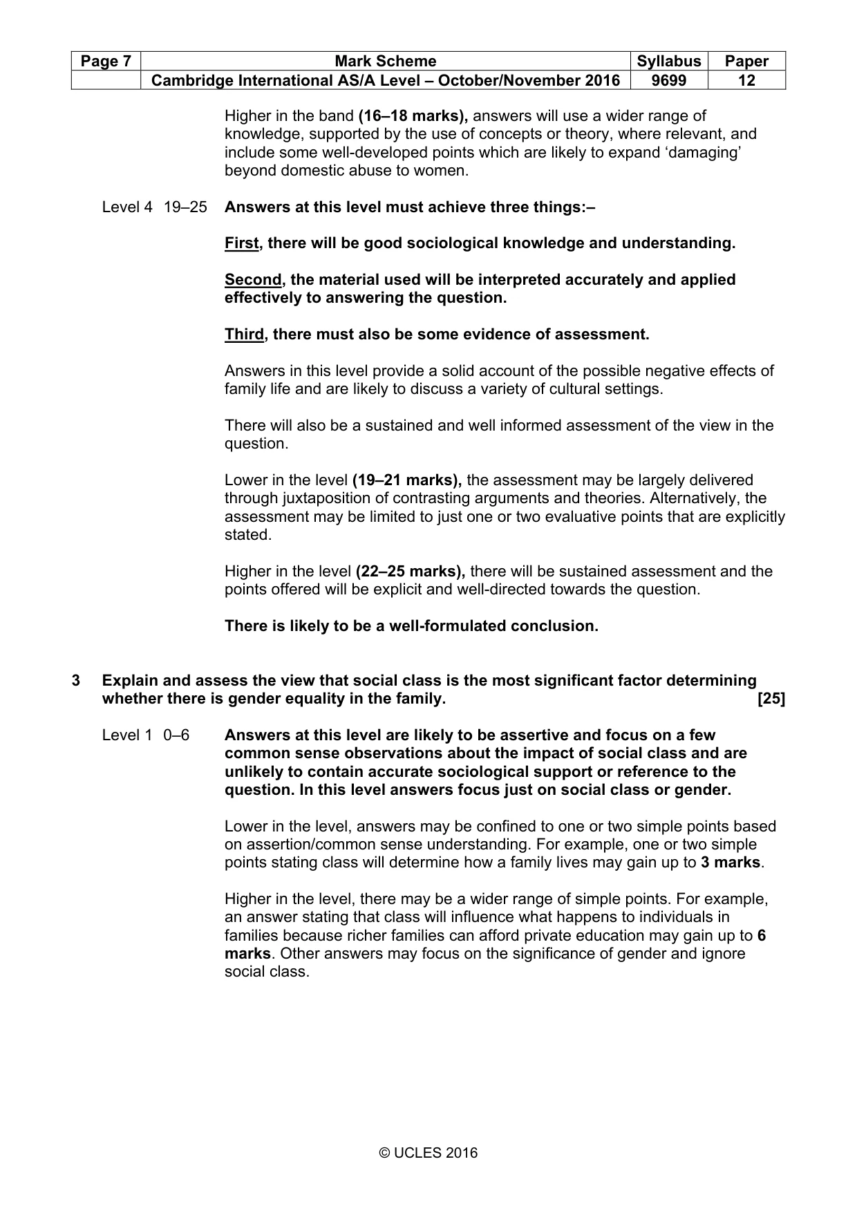 Mark scheme, page 7 of 9