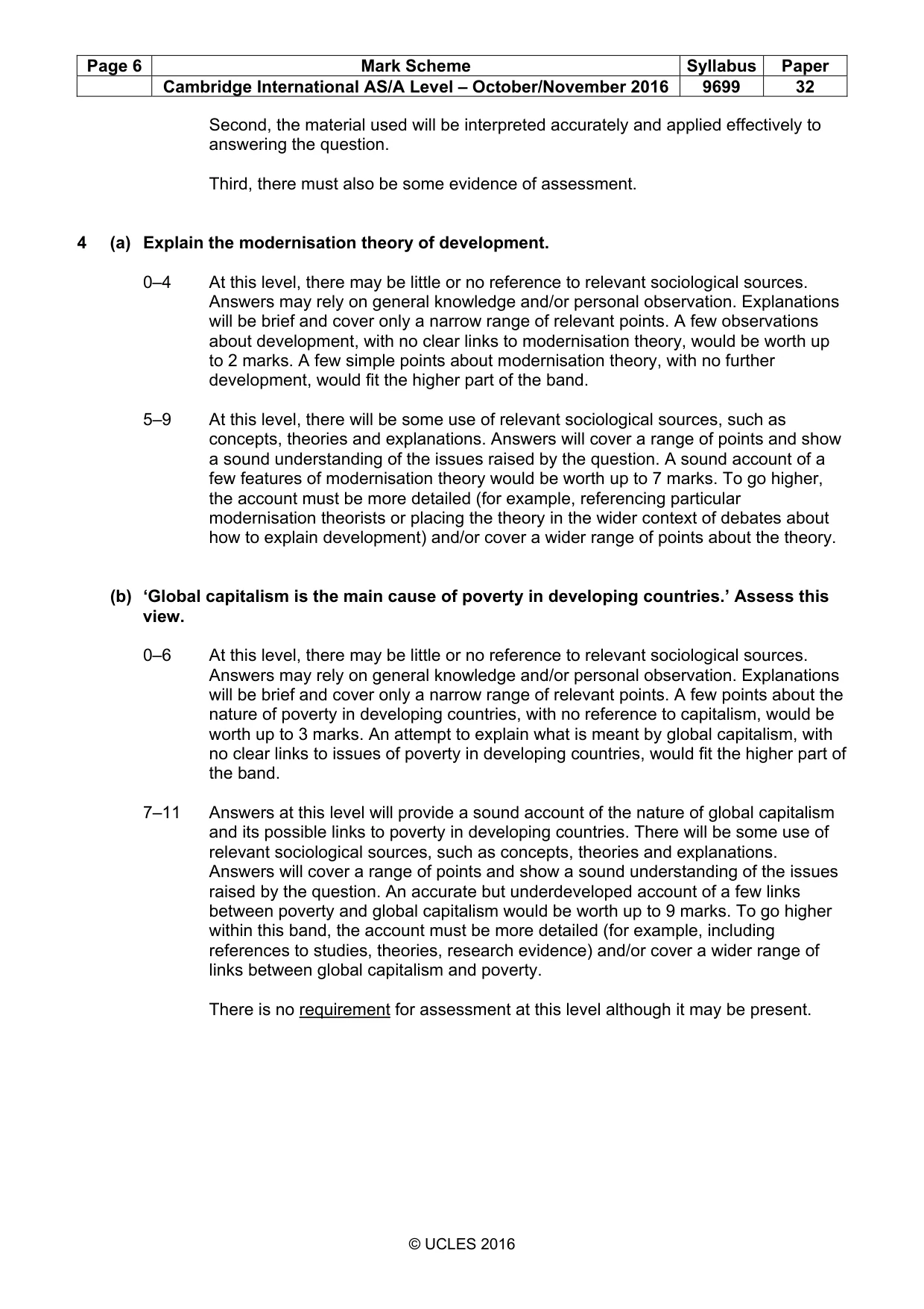 Mark scheme, page 6 of 12