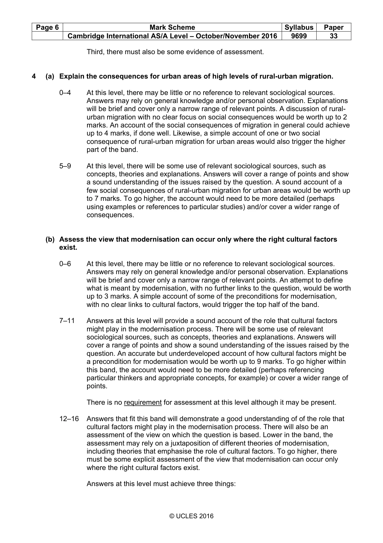 Mark scheme, page 6 of 13