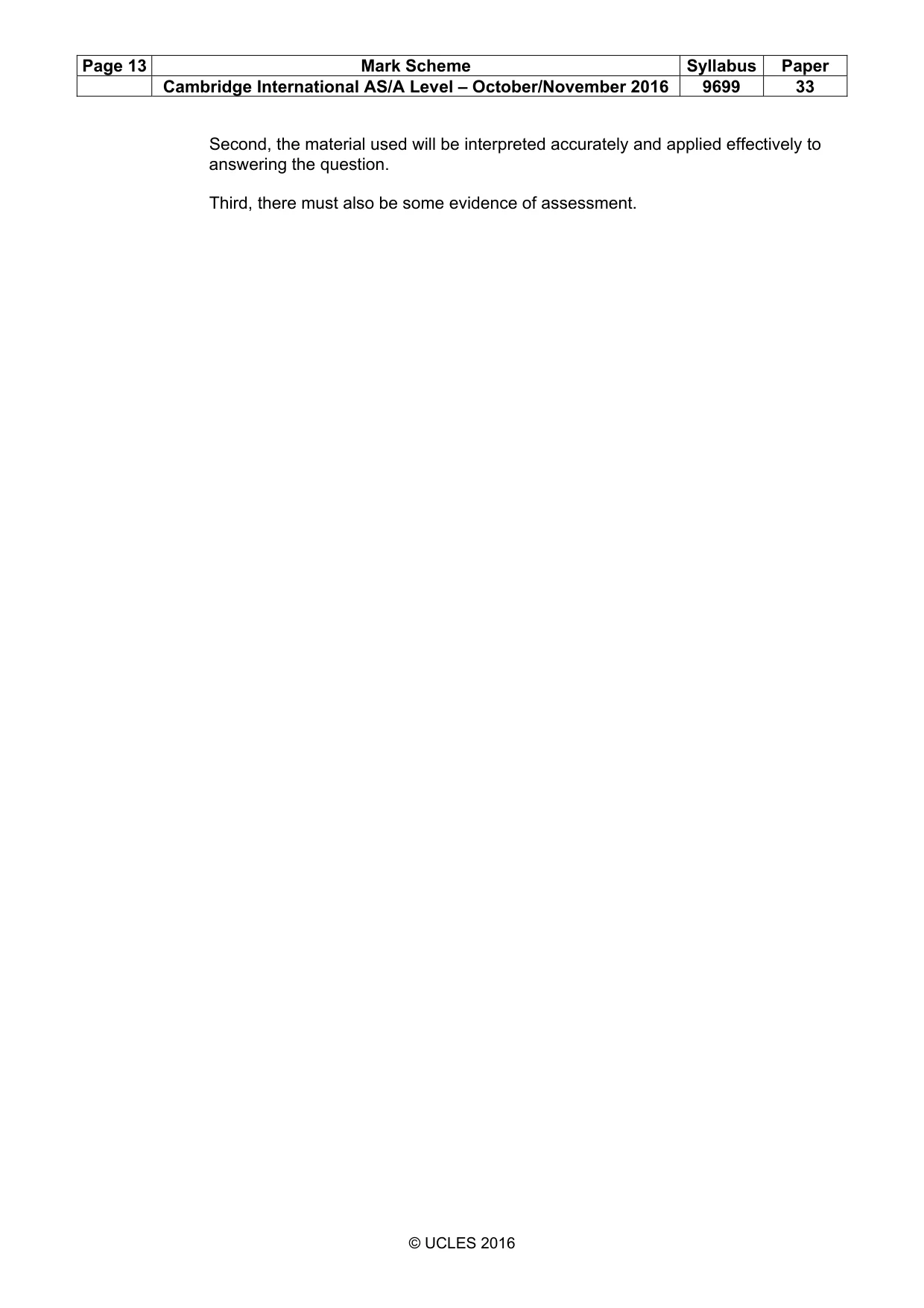 Mark scheme, page 13 of 13