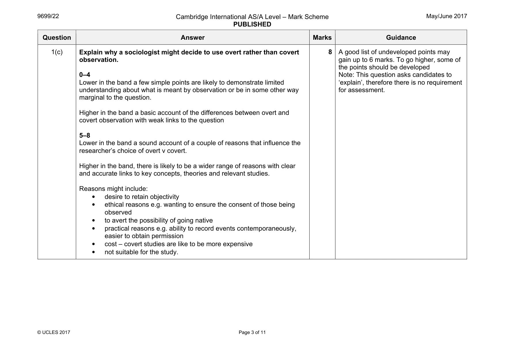 Mark scheme, page 3 of 11