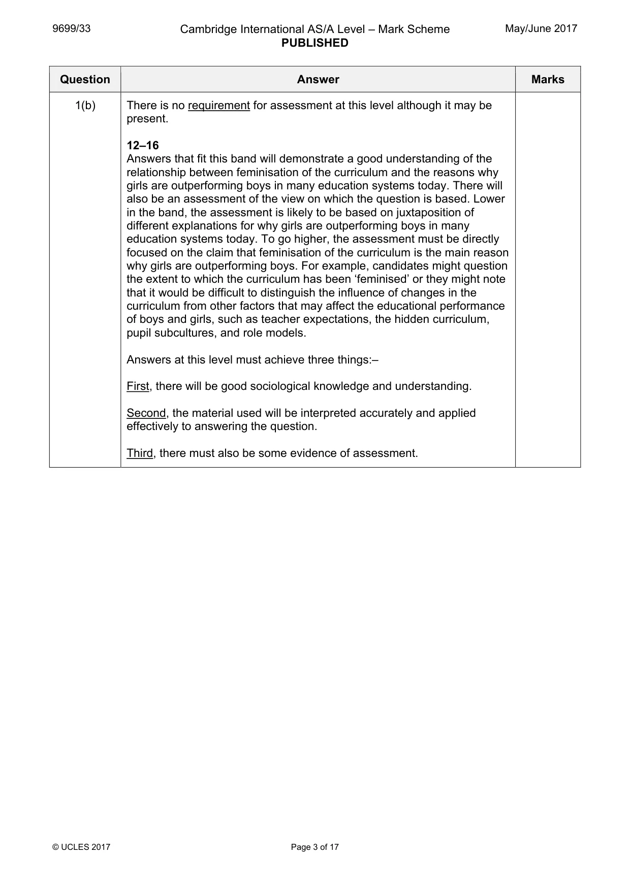 Mark scheme, page 3 of 17