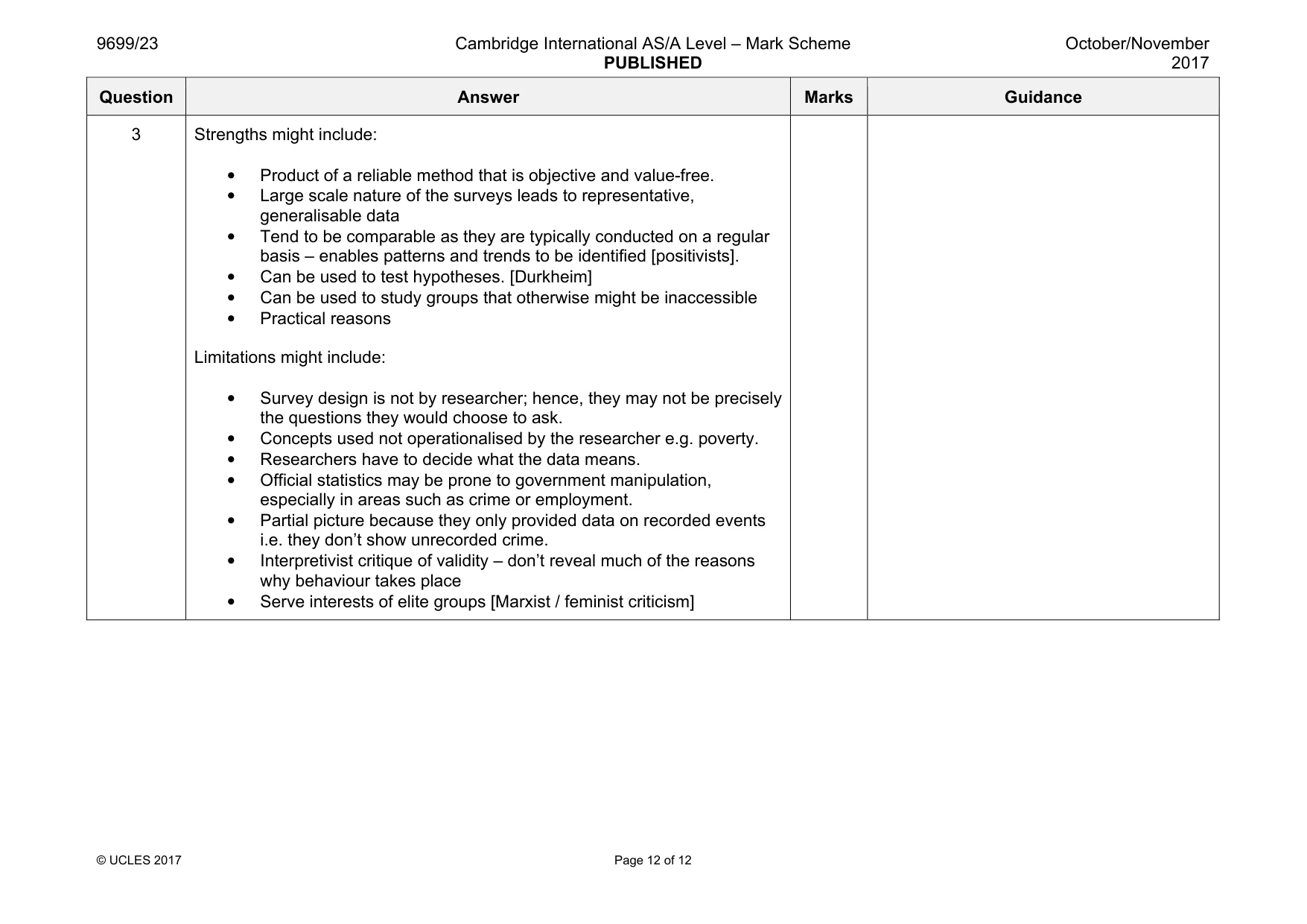Mark scheme, page 12 of 12