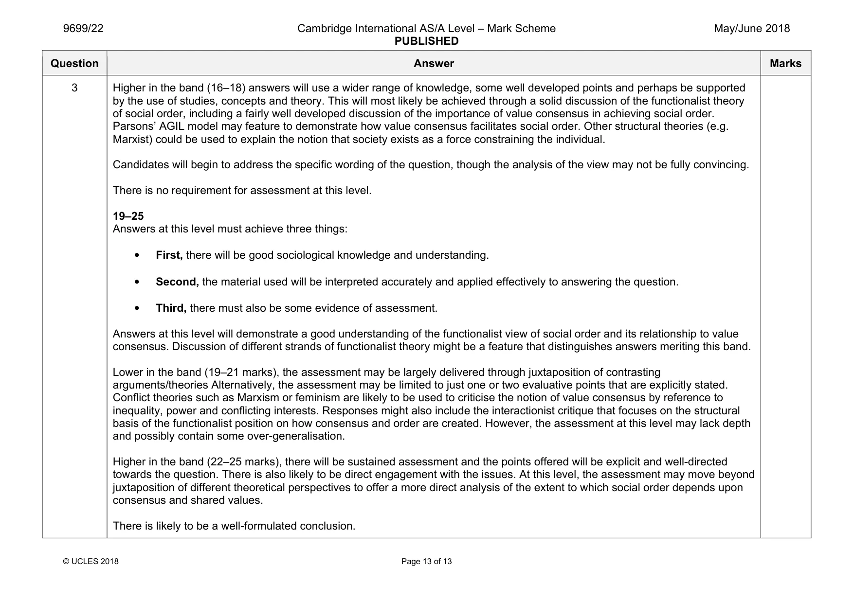 Mark scheme, page 13 of 13