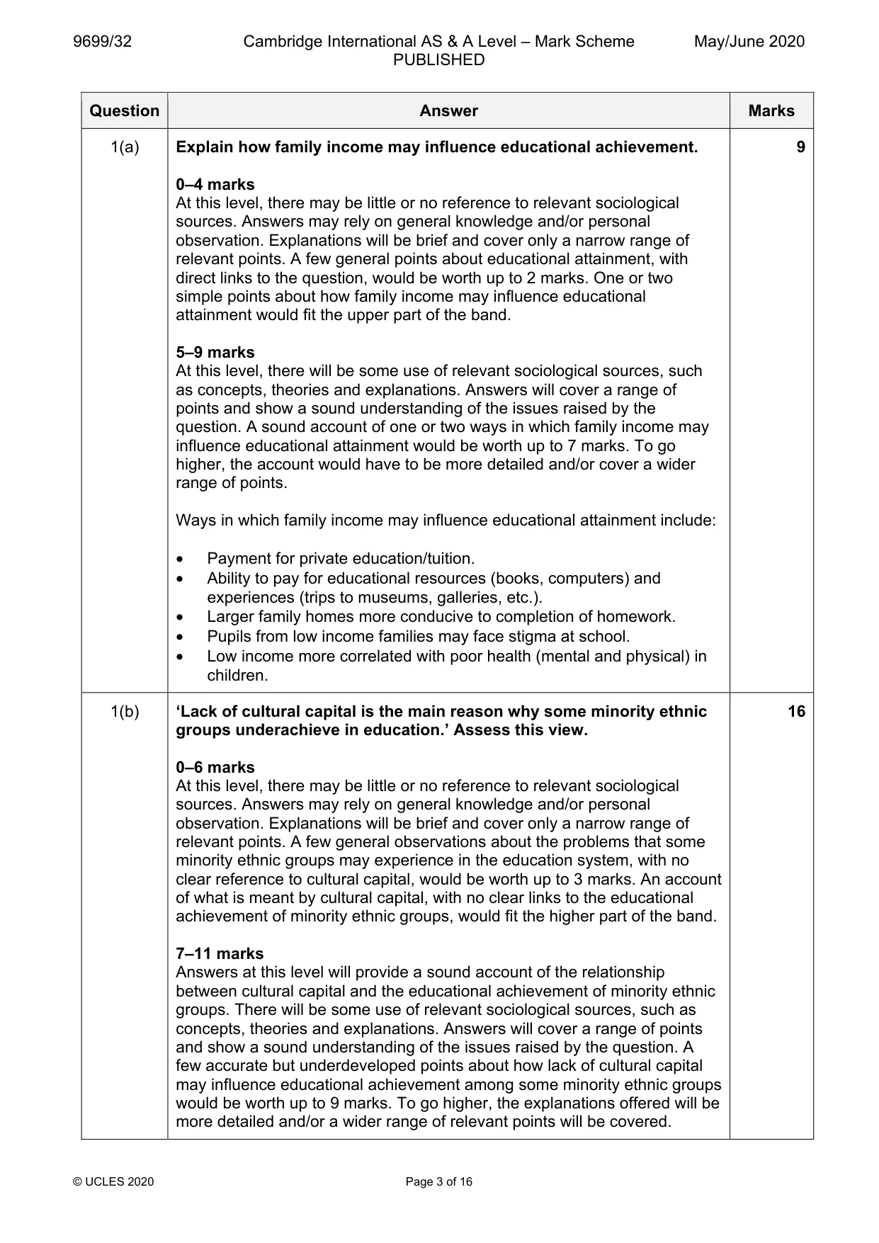 Mark scheme, page 3 of 16