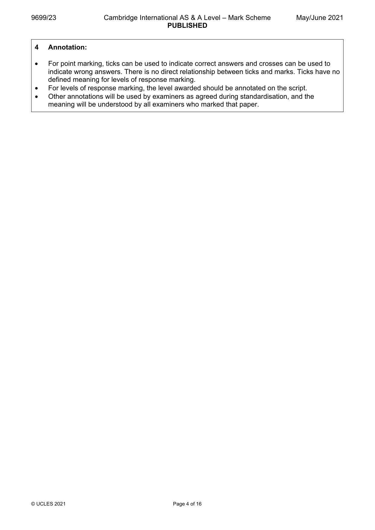 Mark scheme, page 4 of 16