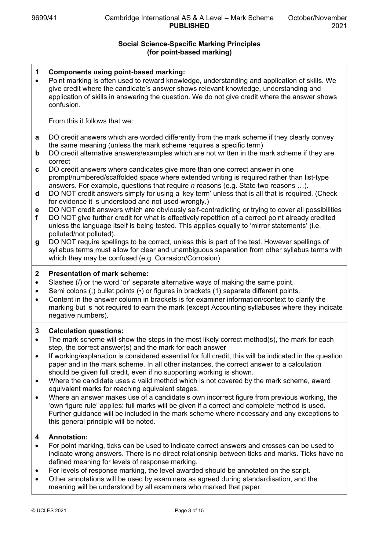 Mark scheme, page 3 of 15