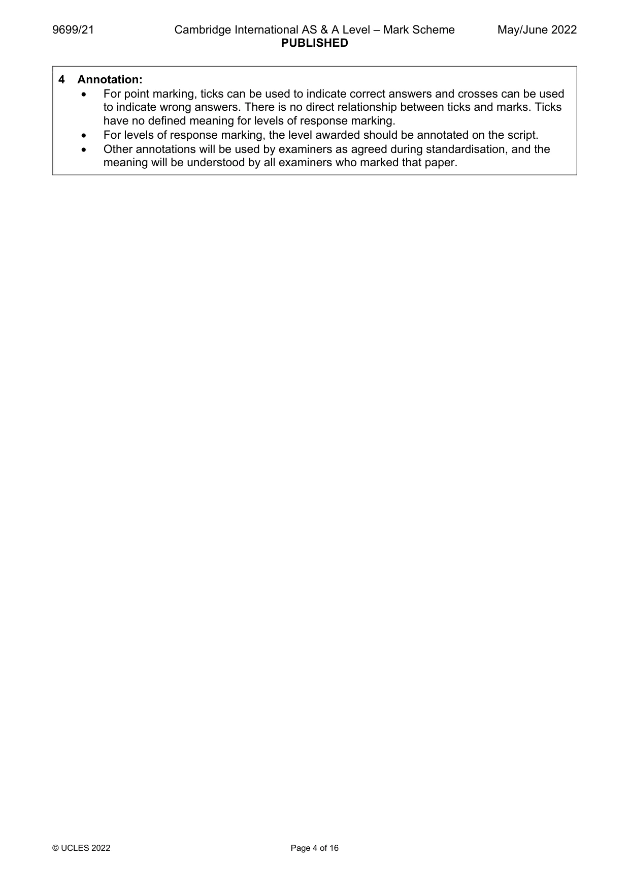 Mark scheme, page 4 of 16