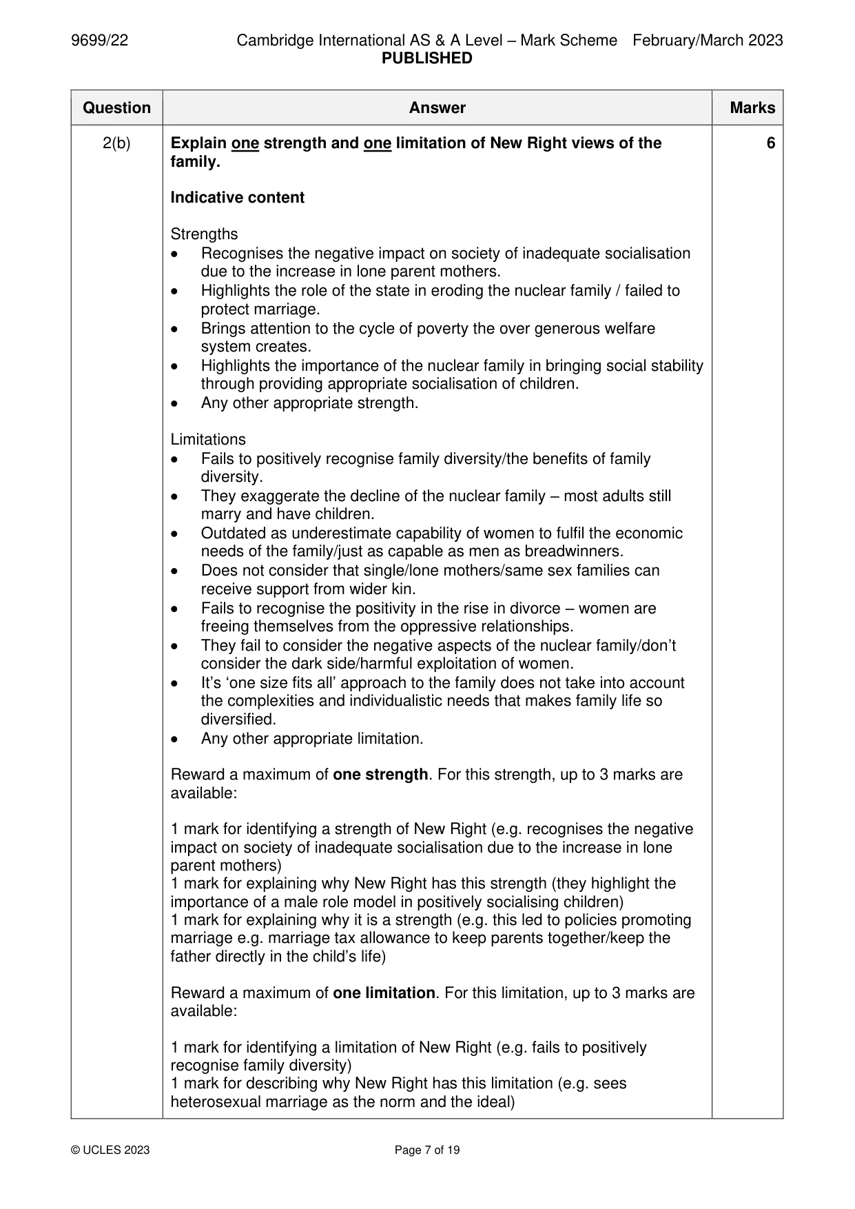 Mark scheme, page 7 of 19