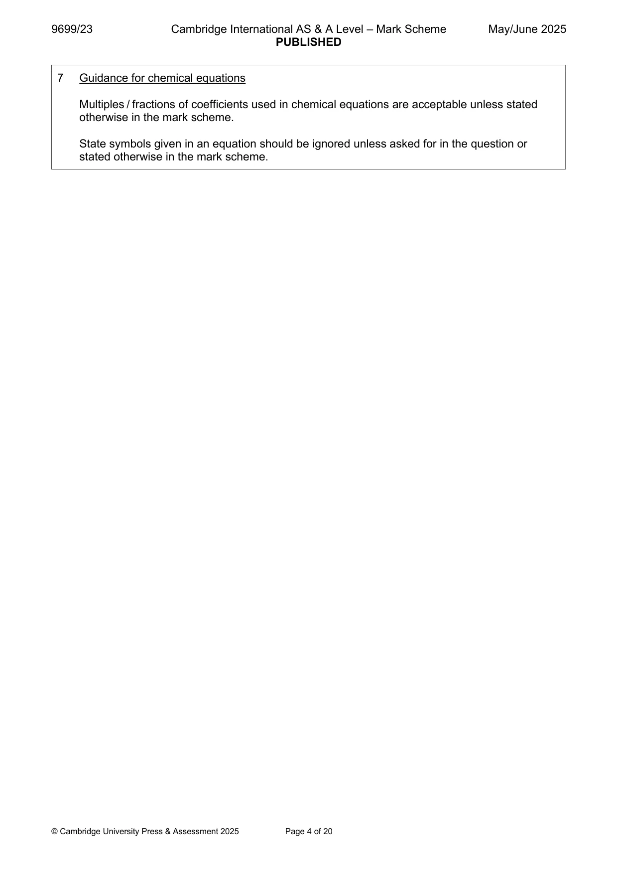 Mark scheme, page 4 of 20