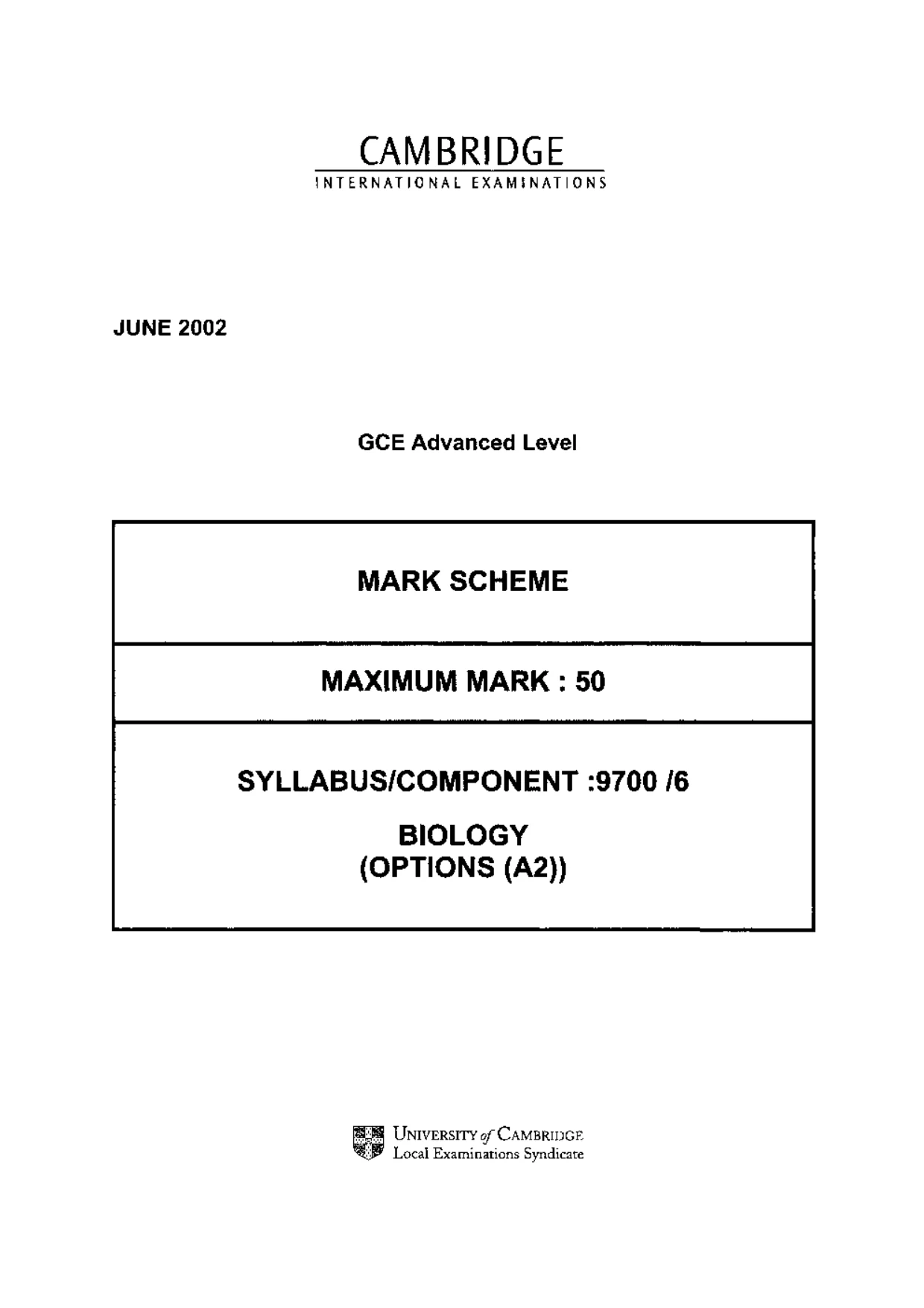 Mark scheme, page 1 of 18