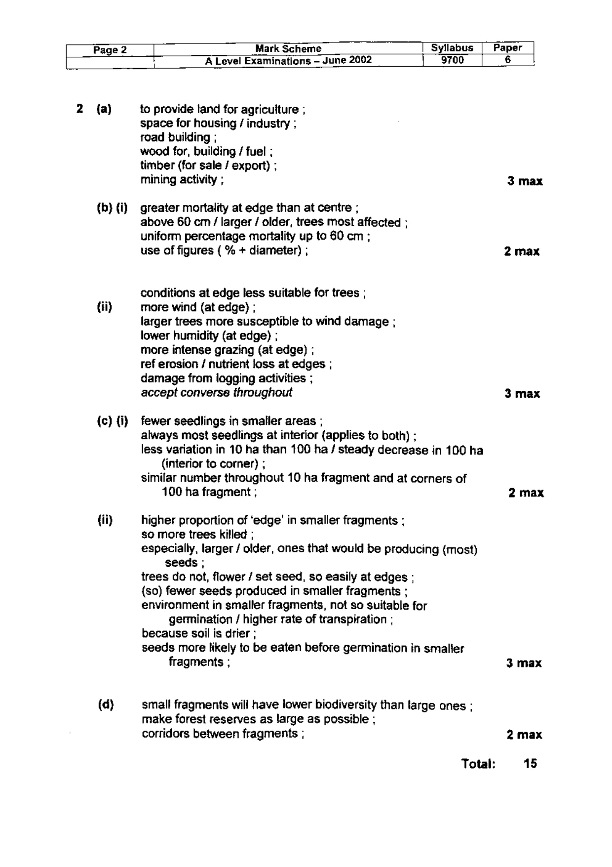 Mark scheme, page 3 of 18