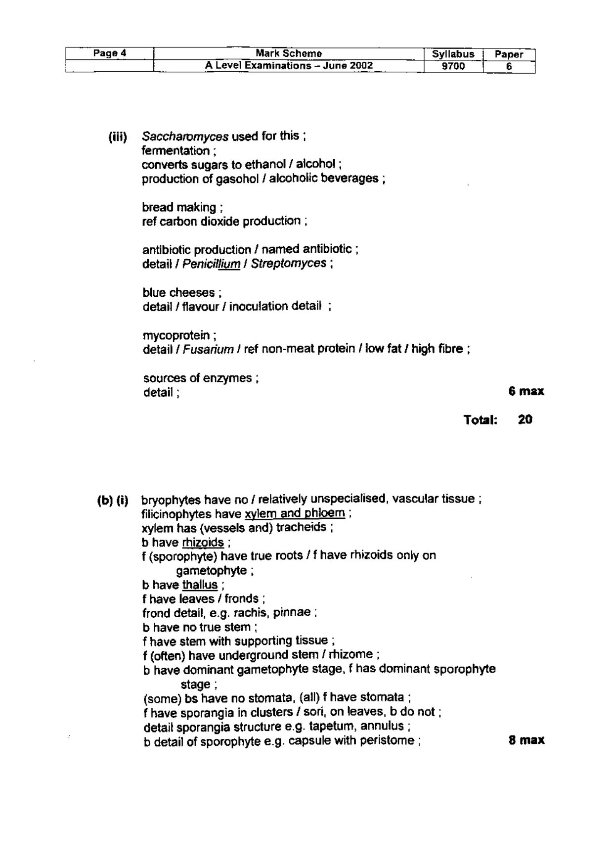Mark scheme, page 5 of 18