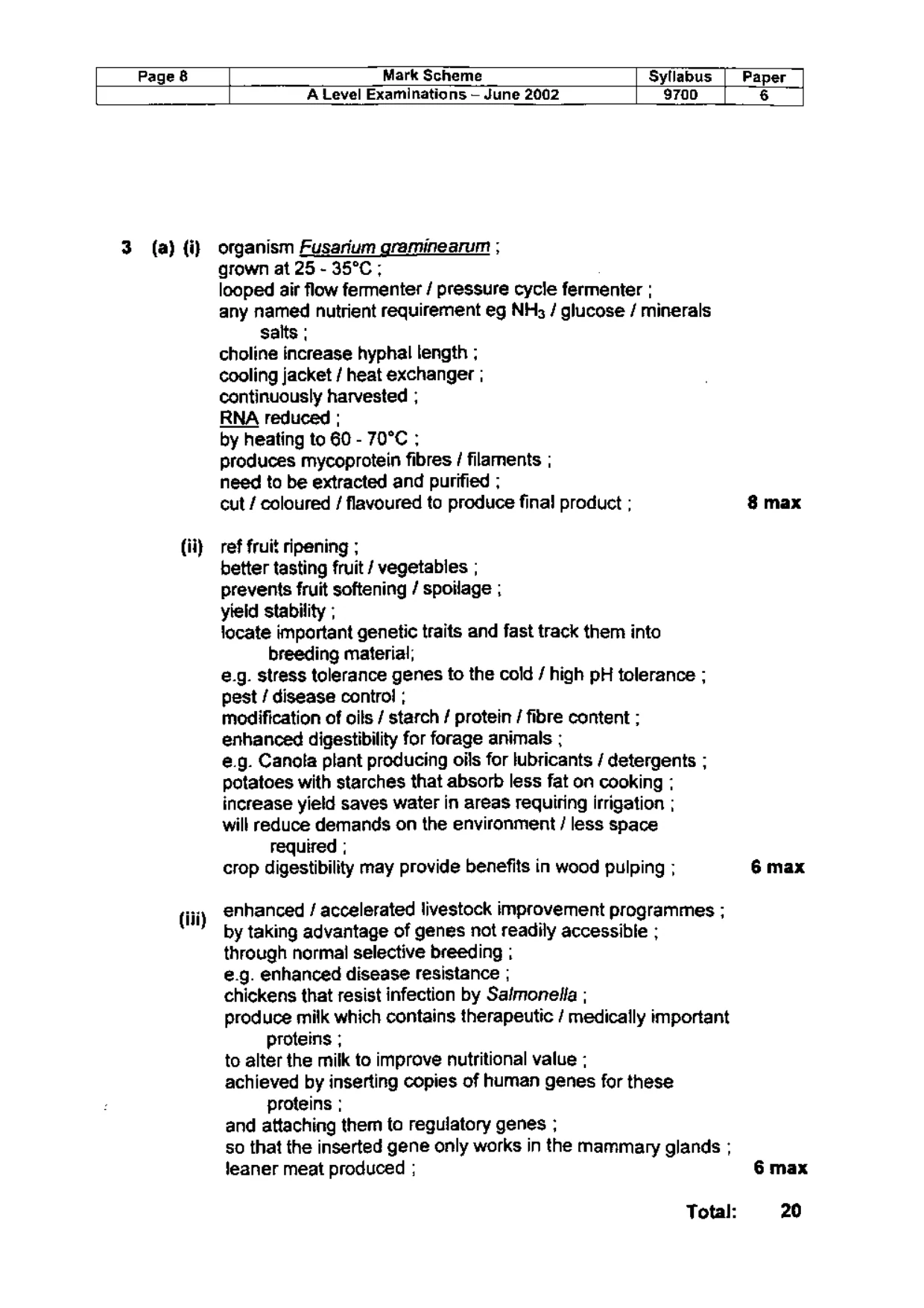Mark scheme, page 9 of 18