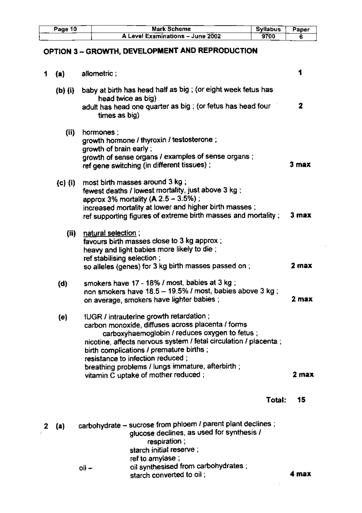 Mark scheme, page 11 of 18