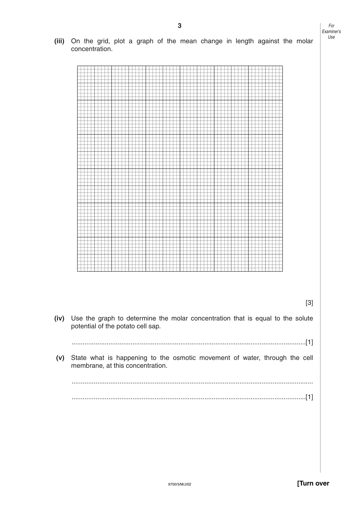 Cambridge A Level Biology 9700 2002 May/June Paper 3 · Variant 1 question paper, page 3 of 8