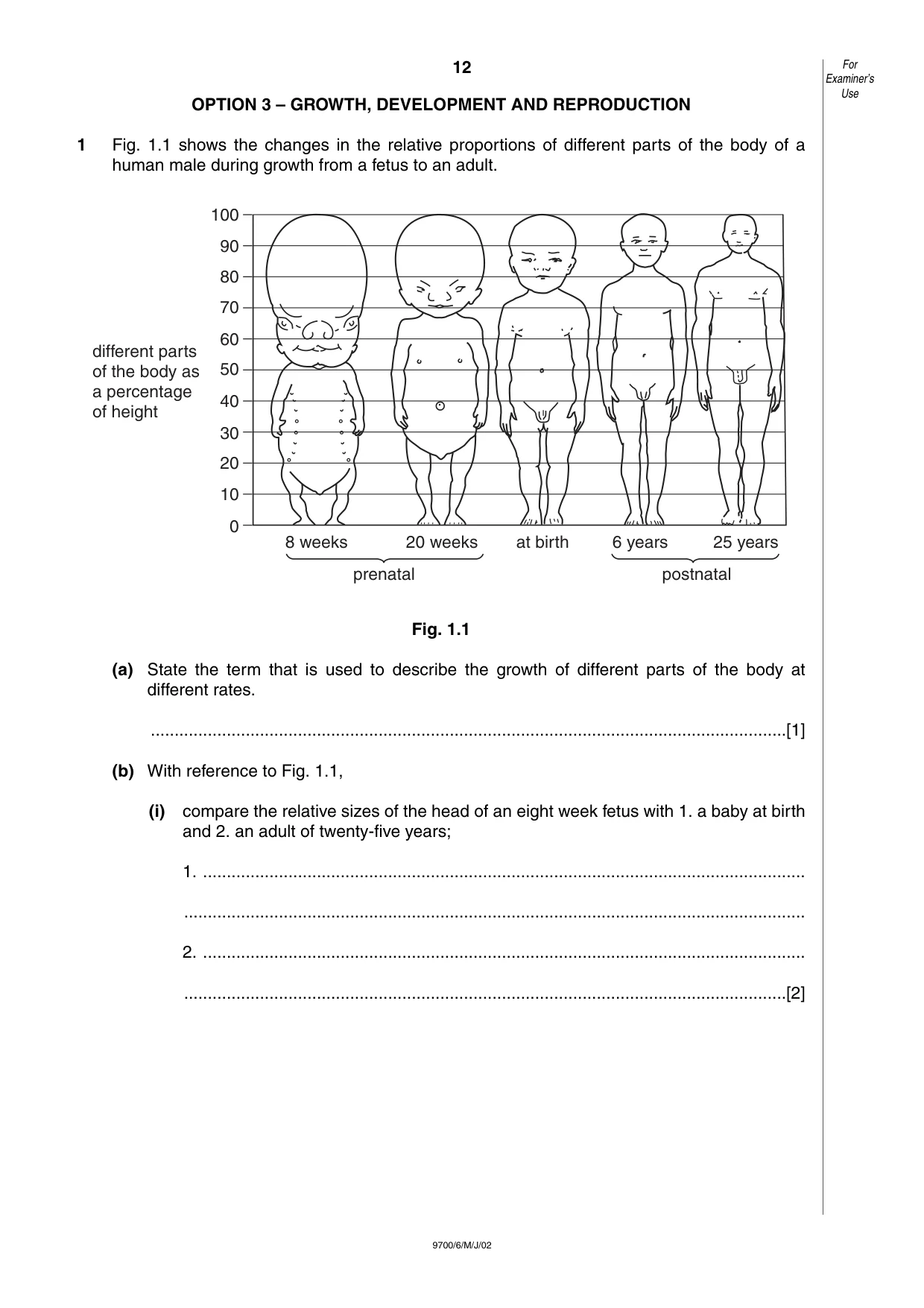 Cambridge A Level Biology 9700 2002 May/June Paper 6 · Variant 1 question paper, page 12 of 24