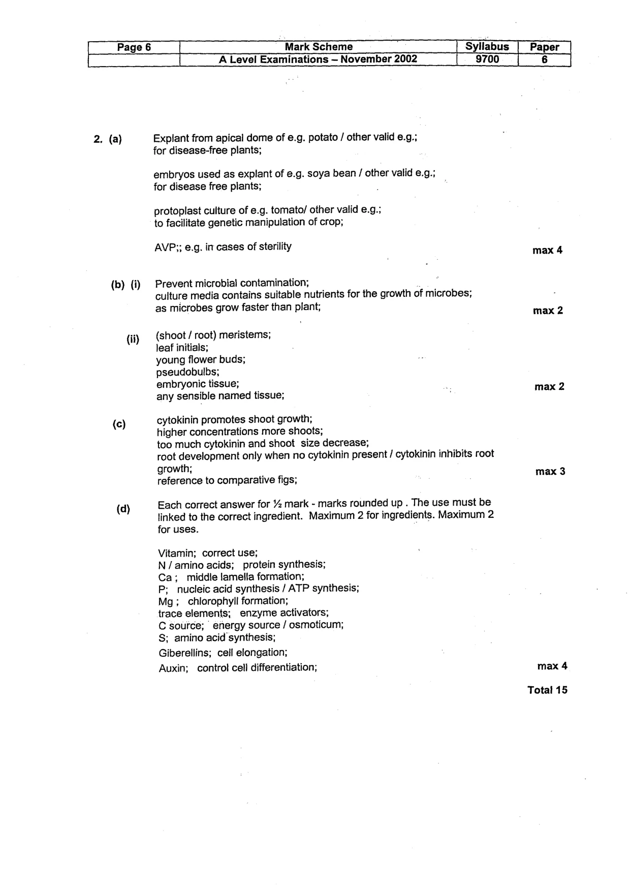 Mark scheme, page 7 of 17