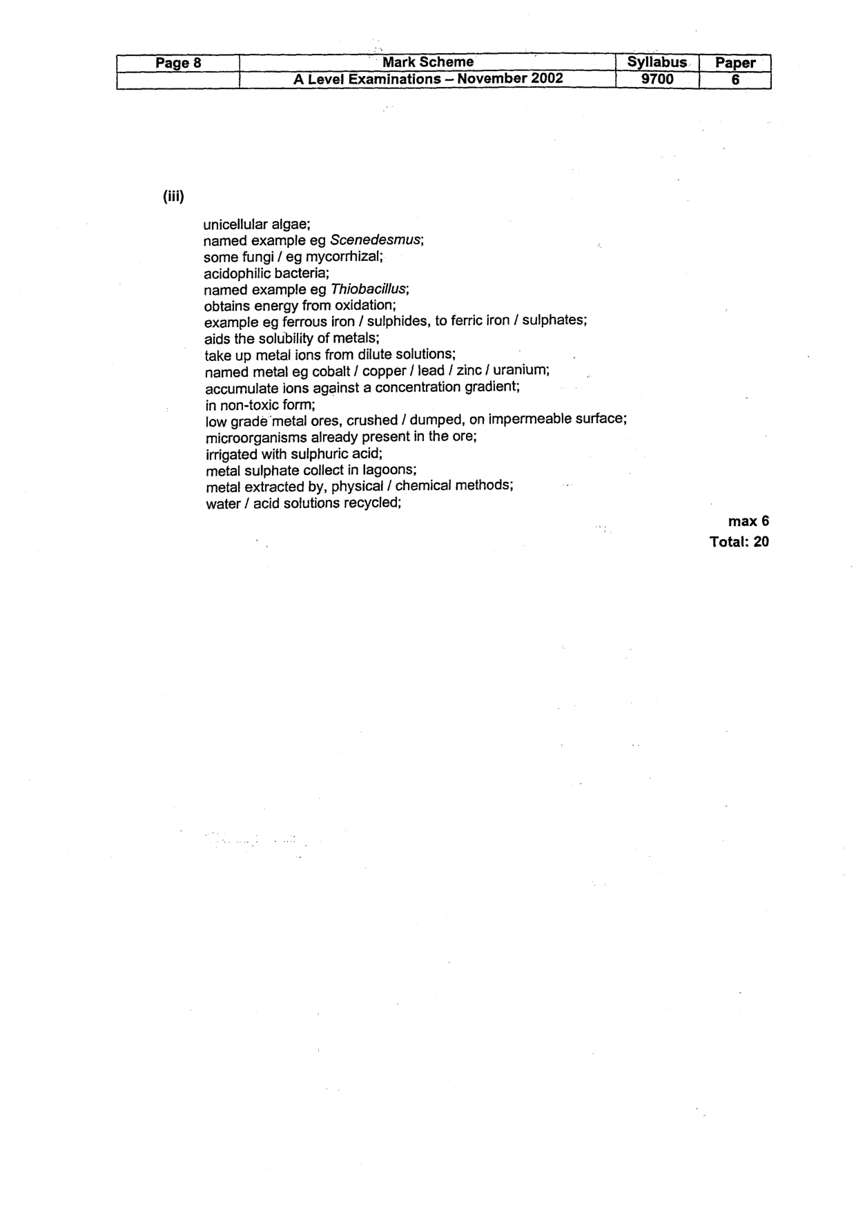Mark scheme, page 9 of 17