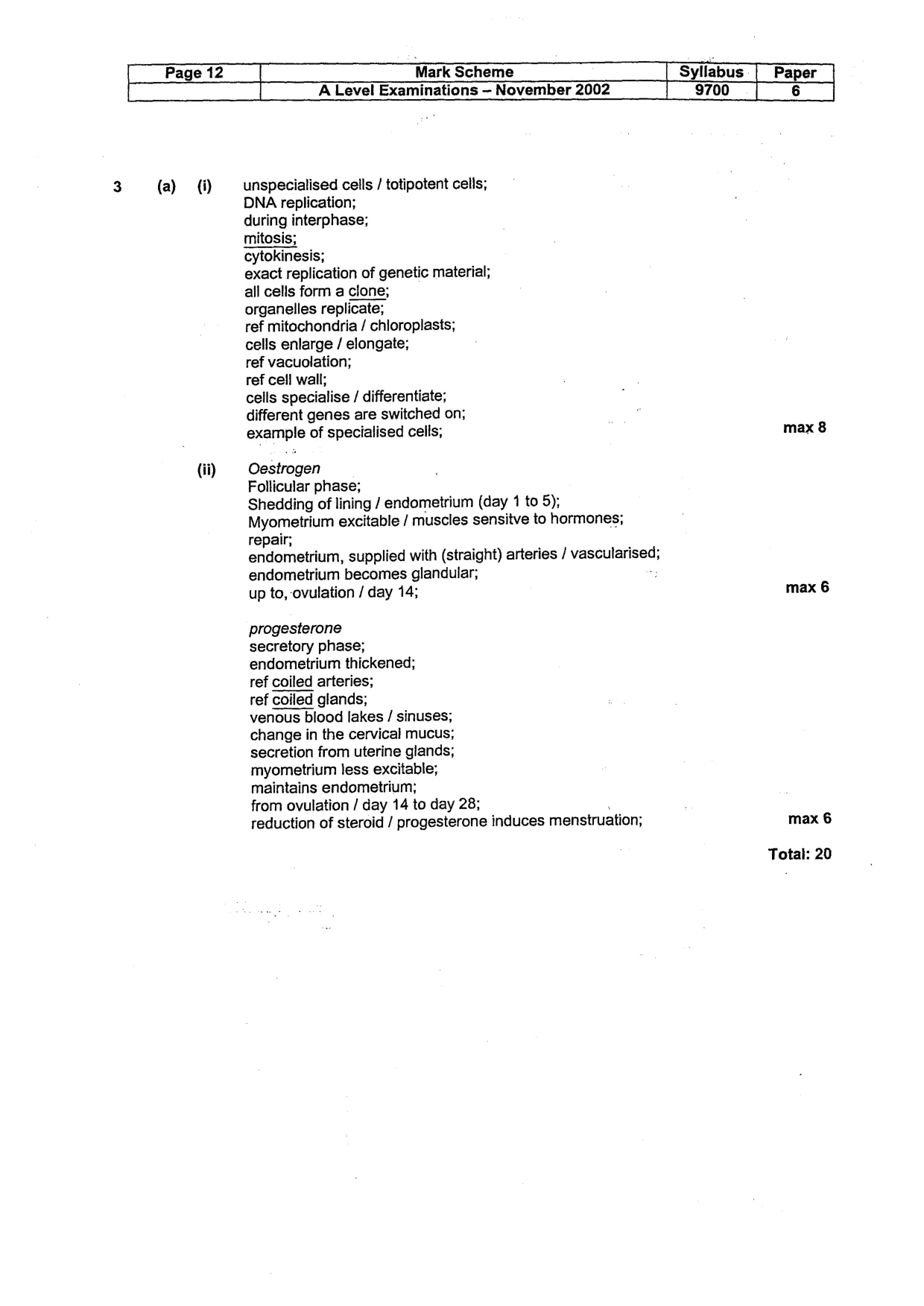 Mark scheme, page 13 of 17
