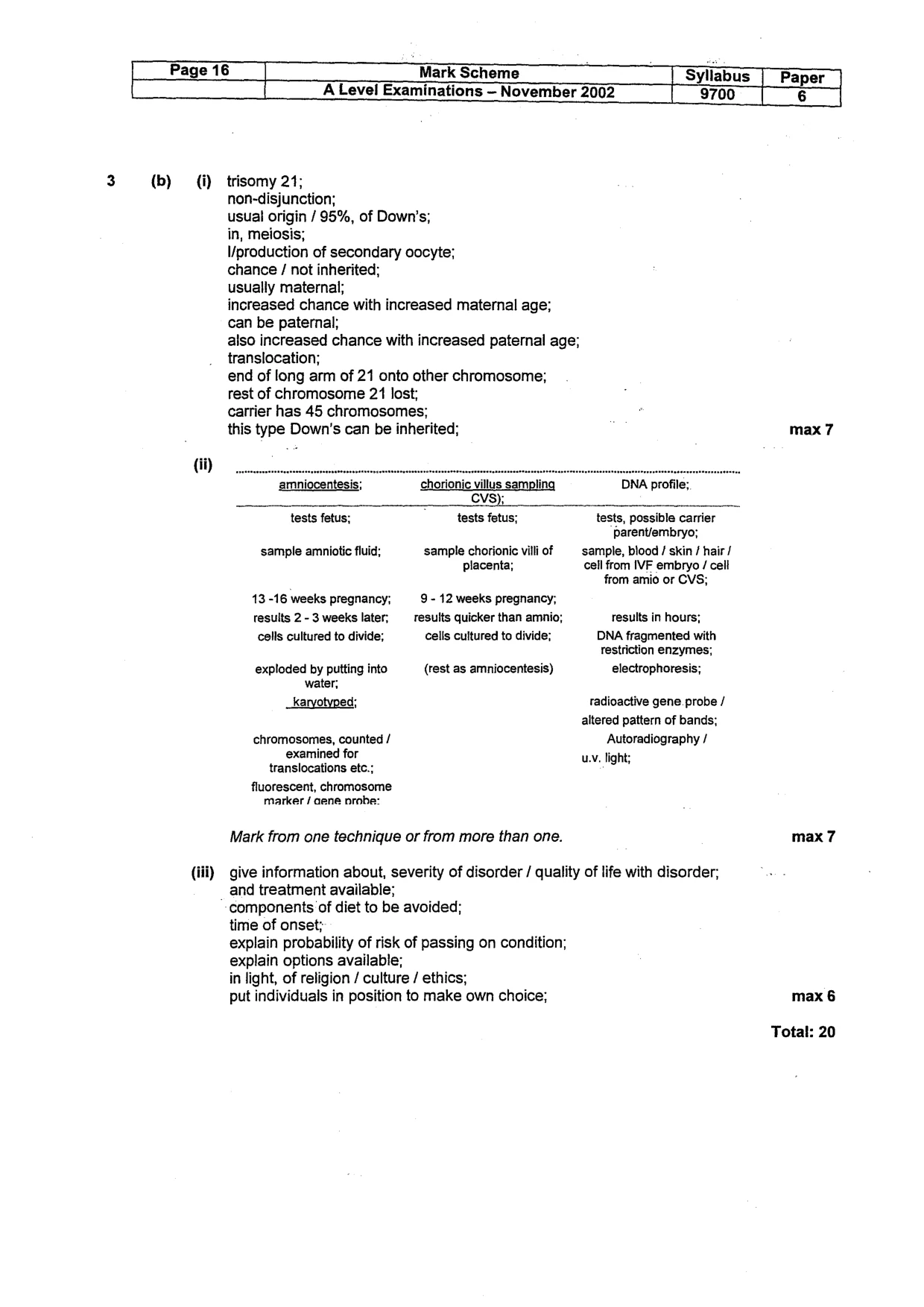 Mark scheme, page 17 of 17