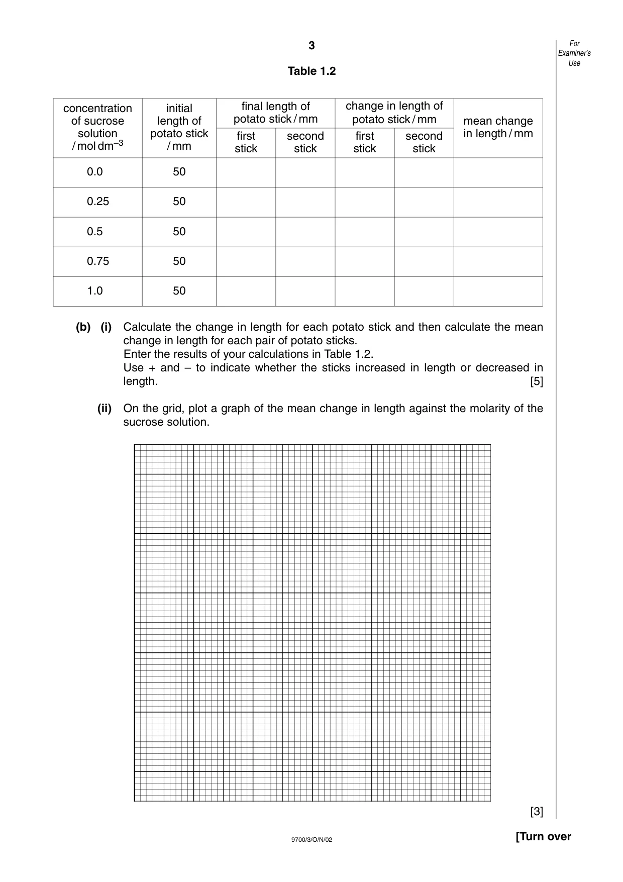 Cambridge A Level Biology 9700 2002 Oct/Nov Paper 3 · Variant 1 question paper, page 3 of 8