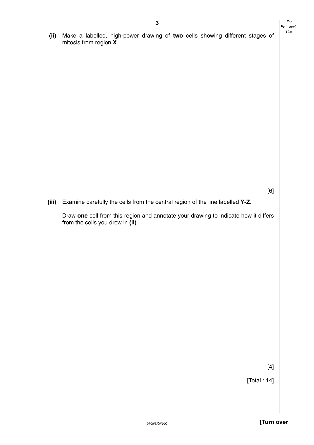 Cambridge A Level Biology 9700 2002 Oct/Nov Paper 5 · Variant 1 question paper, page 3 of 8