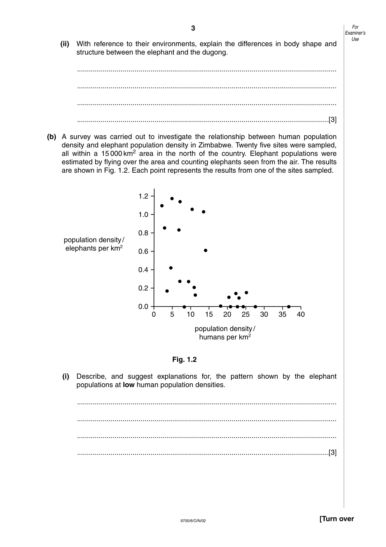 Cambridge A Level Biology 9700 2002 Oct/Nov Paper 6 · Variant 1 question paper, page 3 of 24