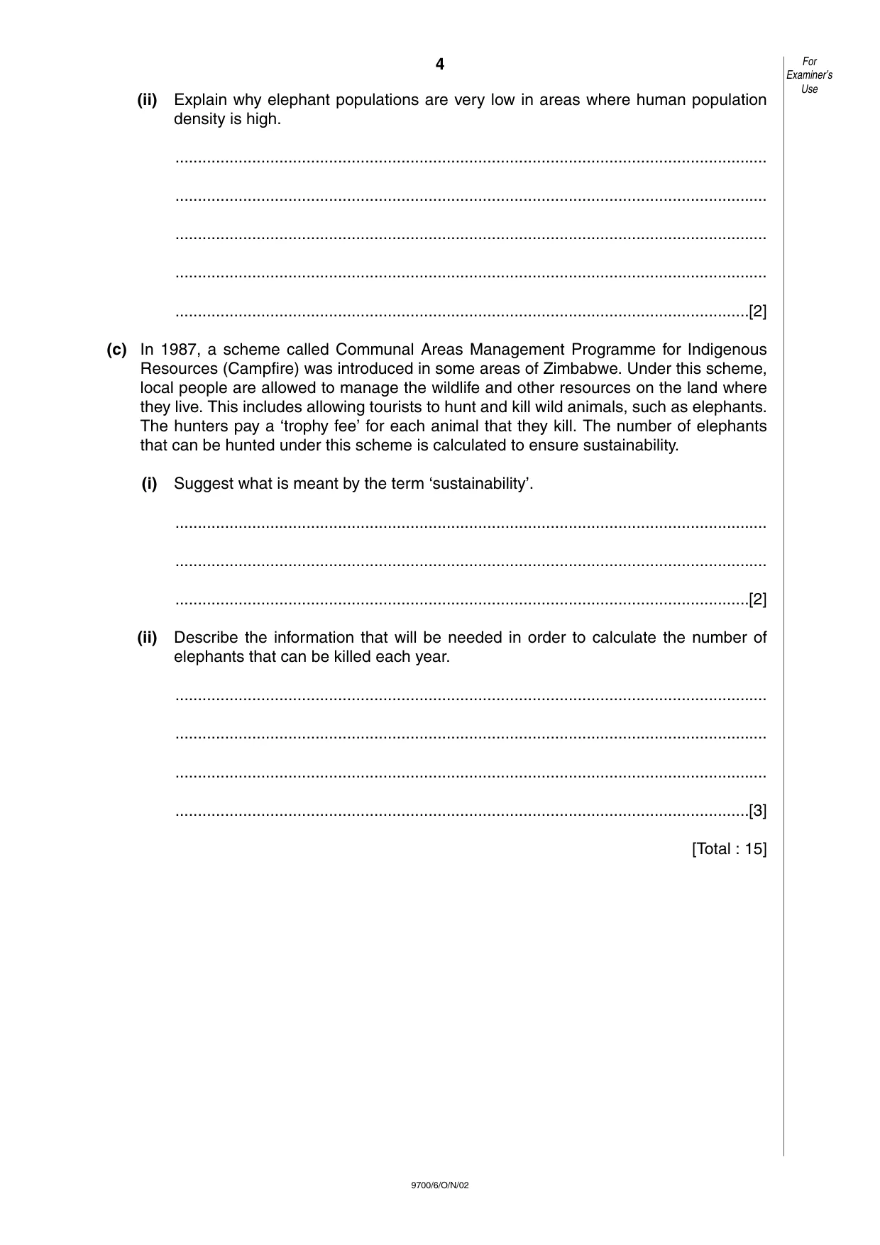 Cambridge A Level Biology 9700 2002 Oct/Nov Paper 6 · Variant 1 question paper, page 4 of 24