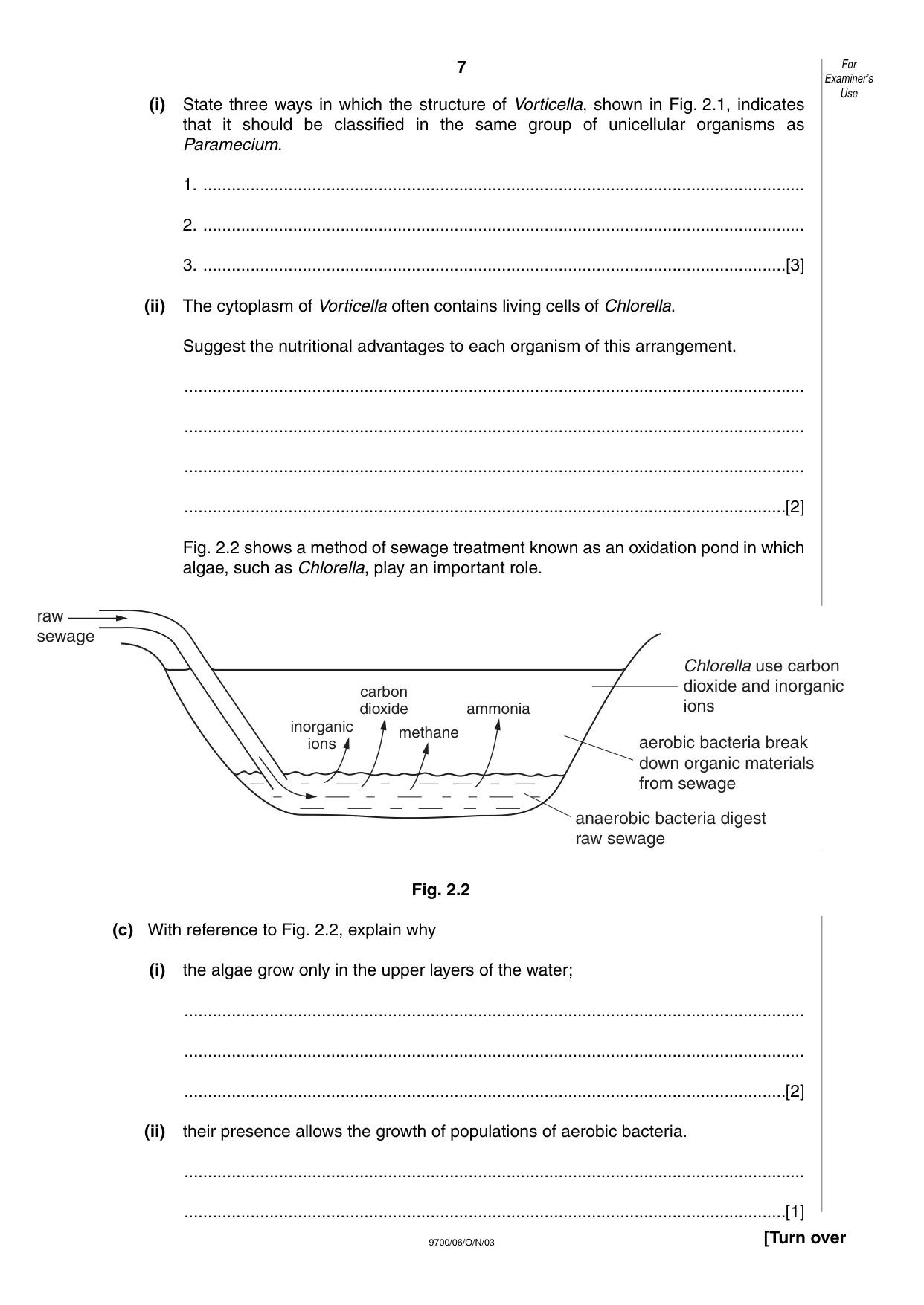 Cambridge A Level Biology 9700 2003 Oct/Nov Paper 6 · Variant 1 question paper, page 7 of 24
