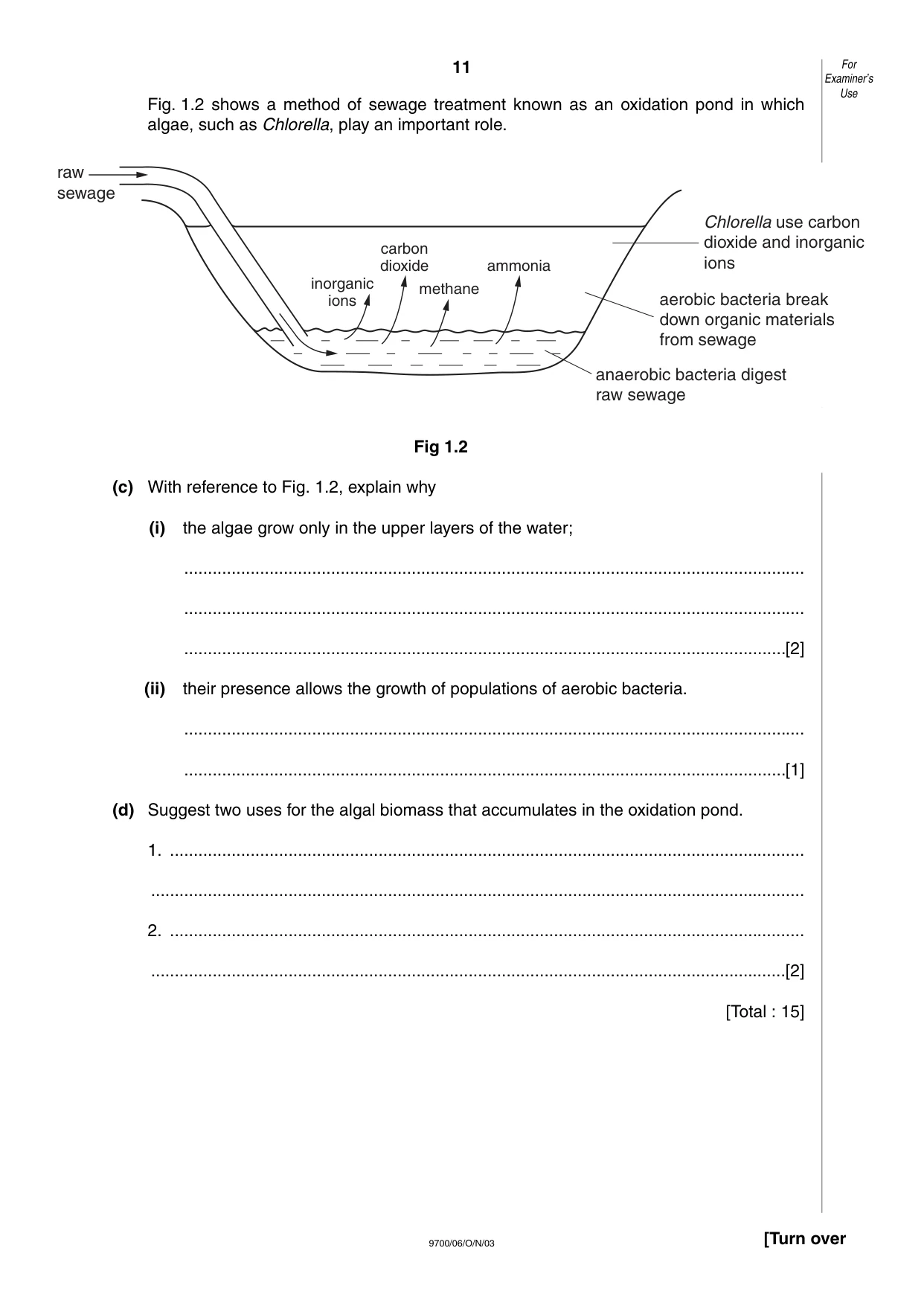 Cambridge A Level Biology 9700 2003 Oct/Nov Paper 6 · Variant 1 question paper, page 11 of 24