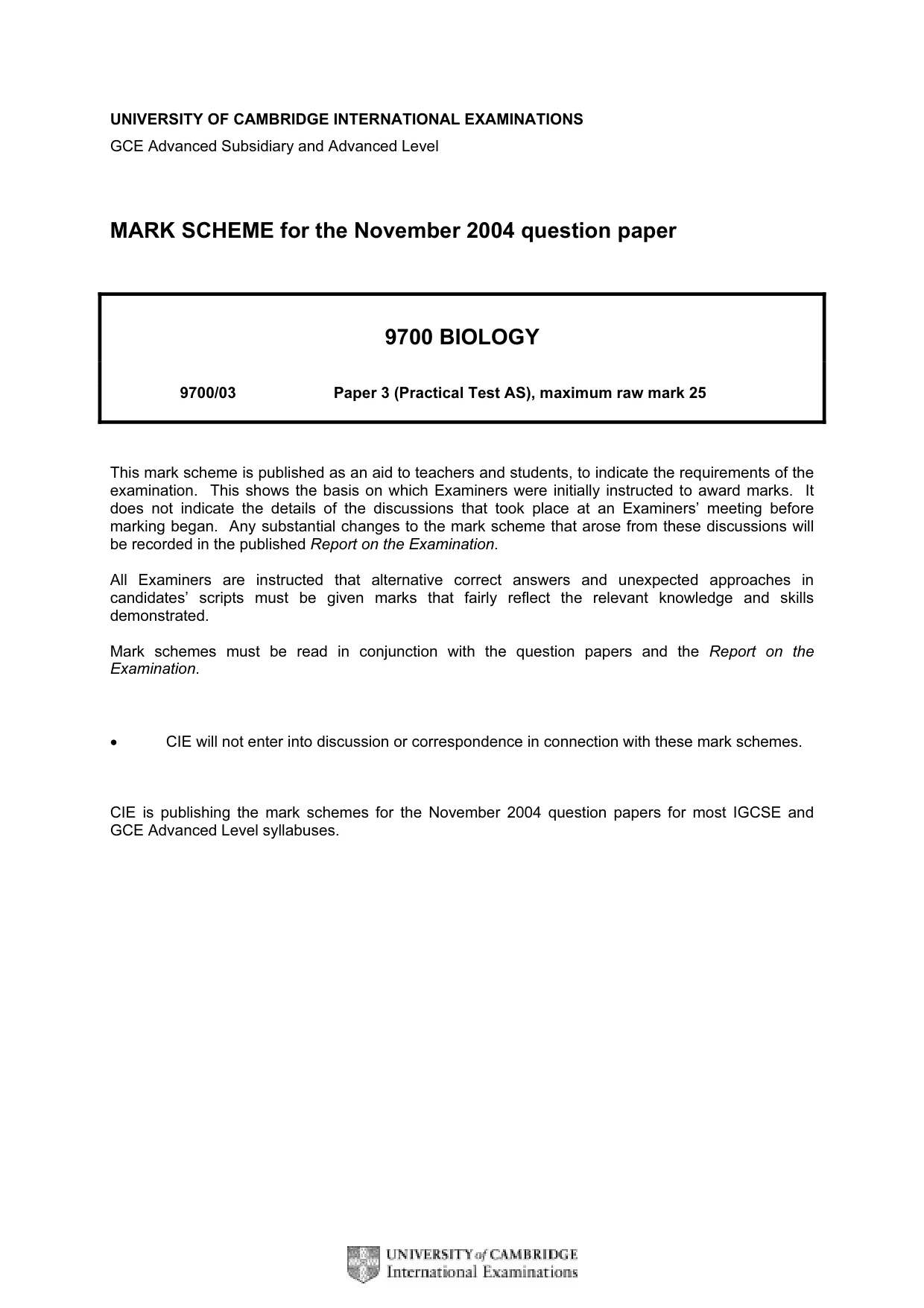 Mark scheme, page 1 of 5