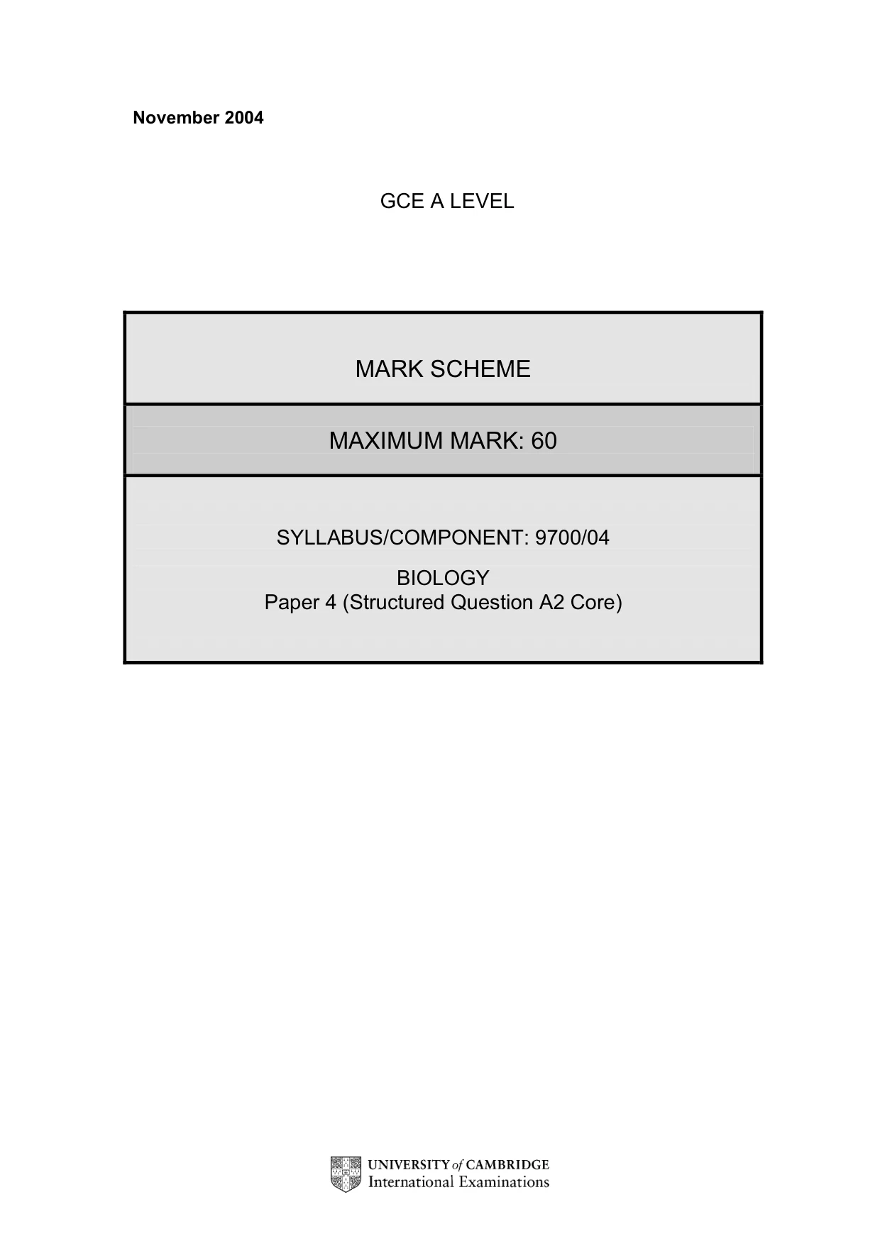 Mark scheme, page 3 of 9