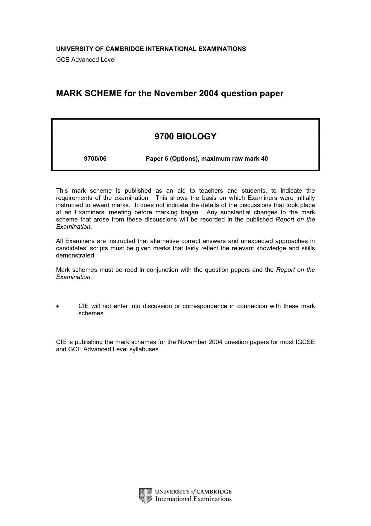 Mark scheme, page 1 of 16