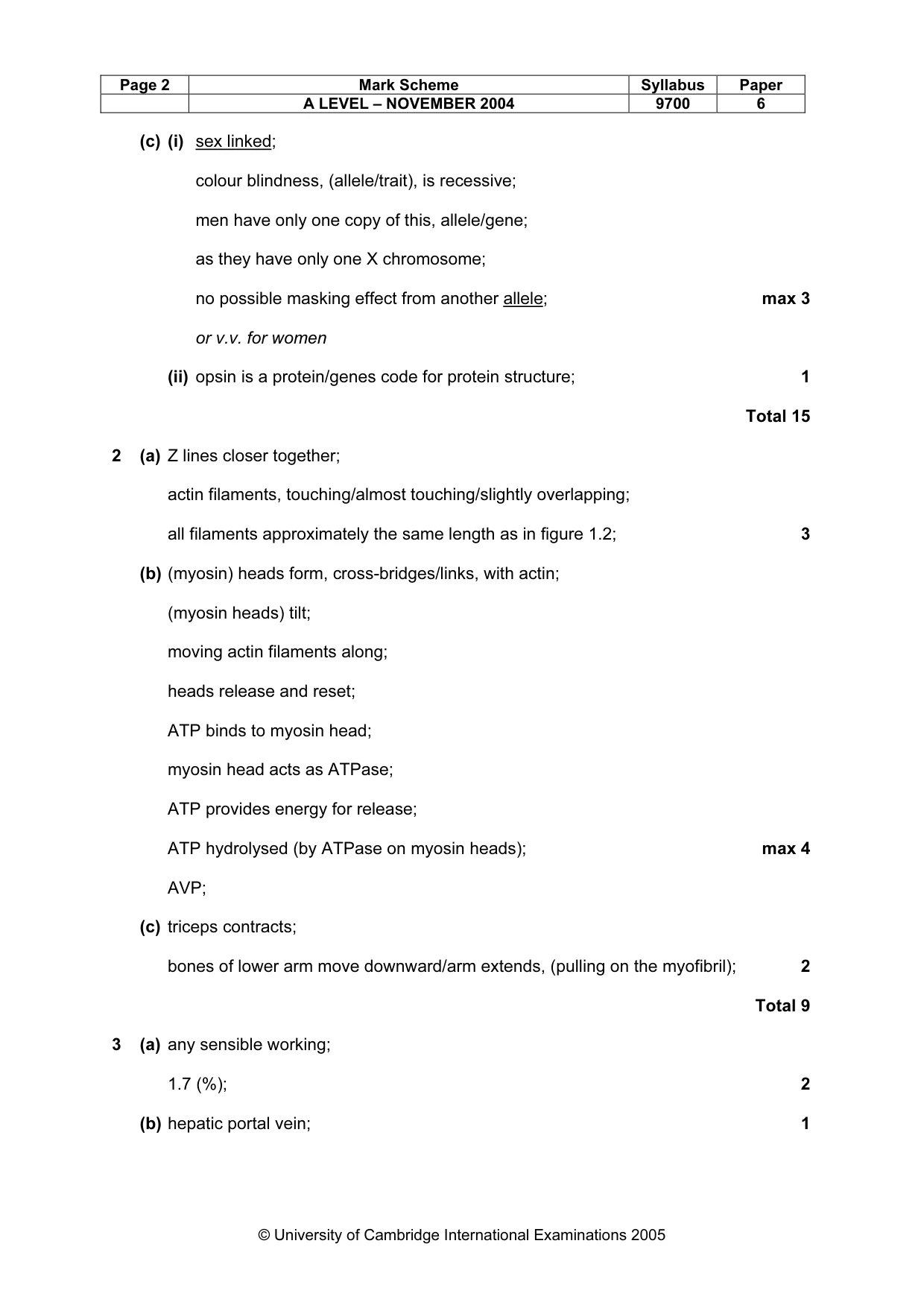 Mark scheme, page 5 of 16