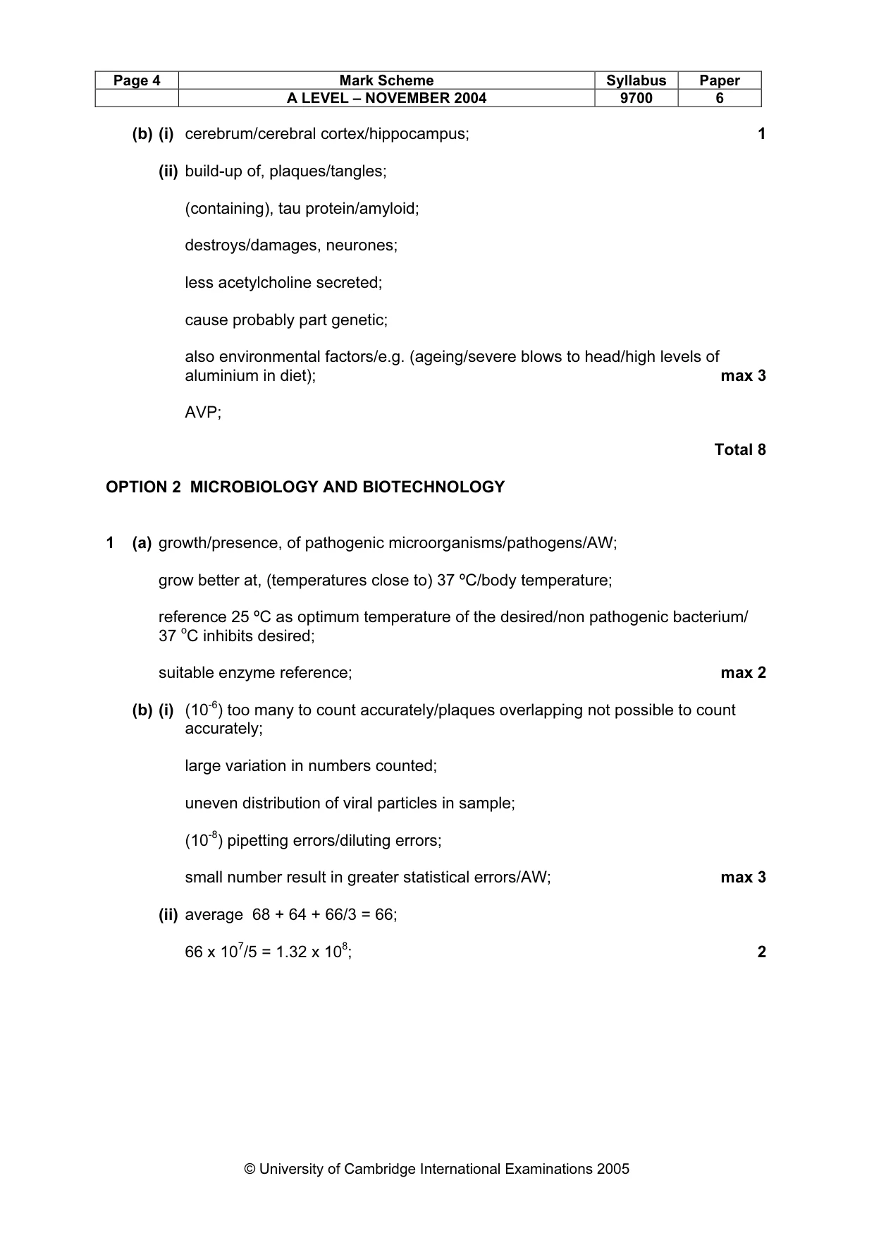 Mark scheme, page 7 of 16