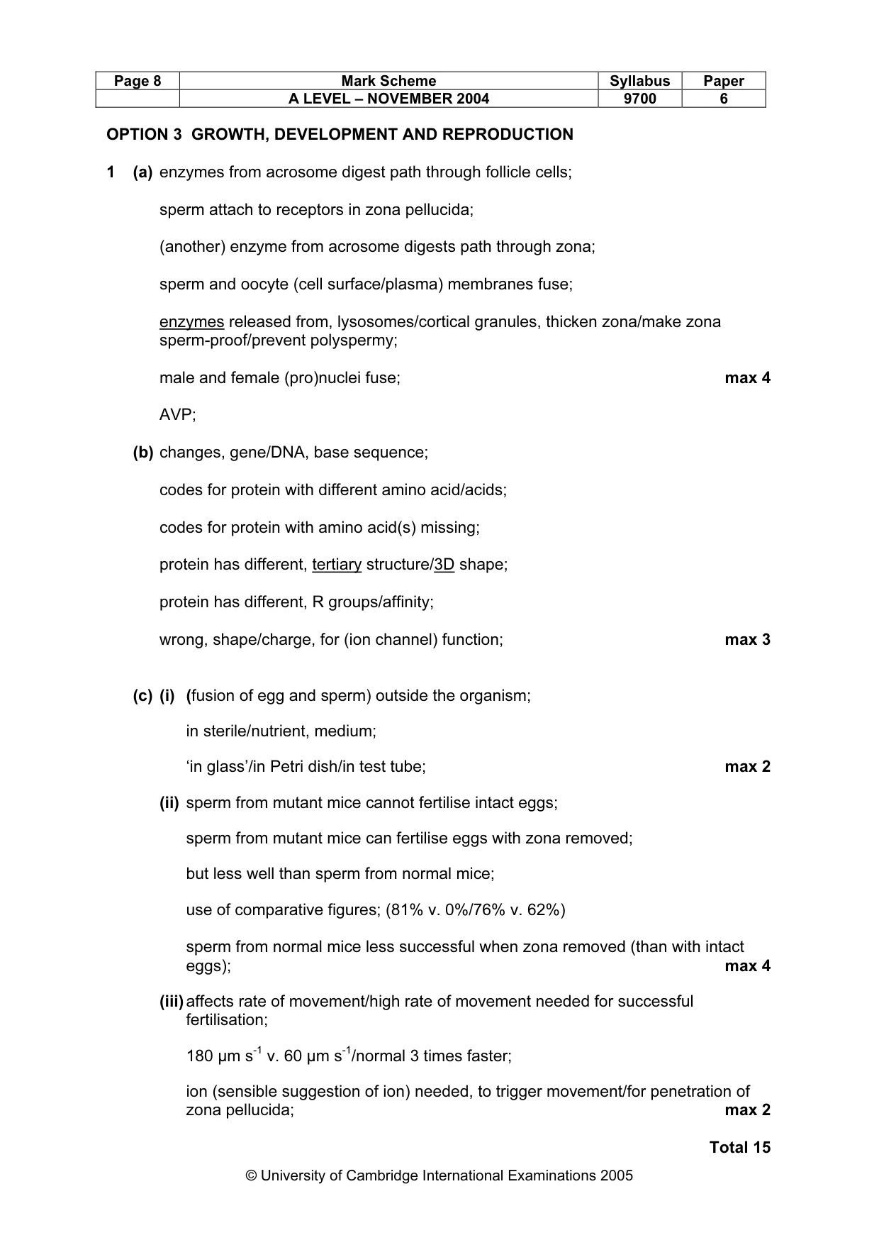 Mark scheme, page 11 of 16