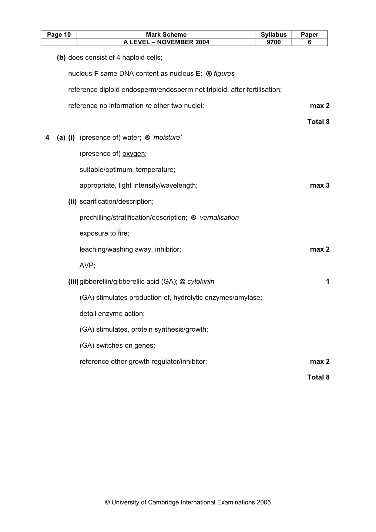 Mark scheme, page 13 of 16